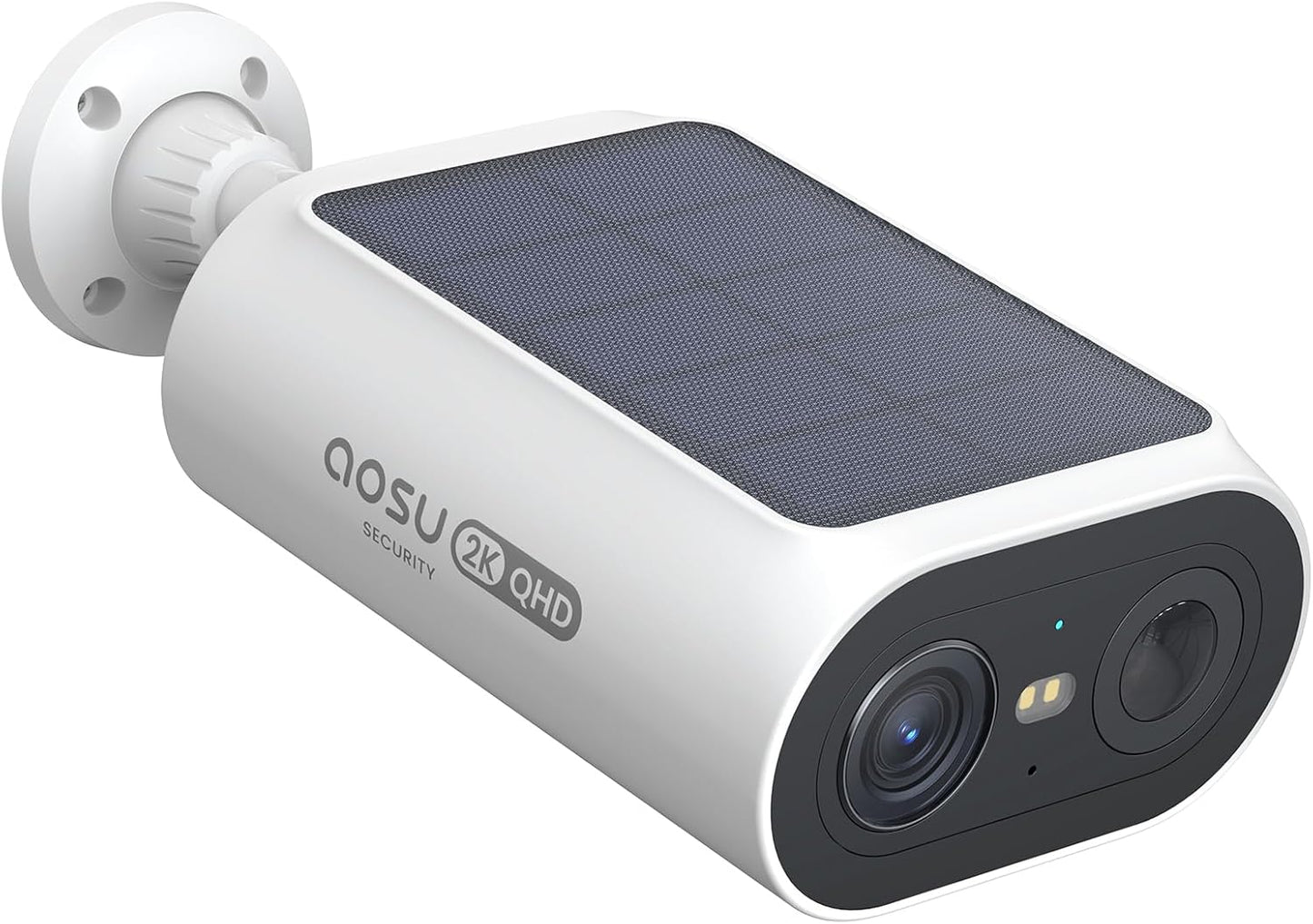 AOSU Solar Security Cameras Wireless Outdoor, 4 Cam-Kit, No Monthly Fees, Local Storage, Home Security Cameras System with Integrated Solar Panel, Easy Setup, 2K Color Night Vision, 5G & 2.4G WiFi