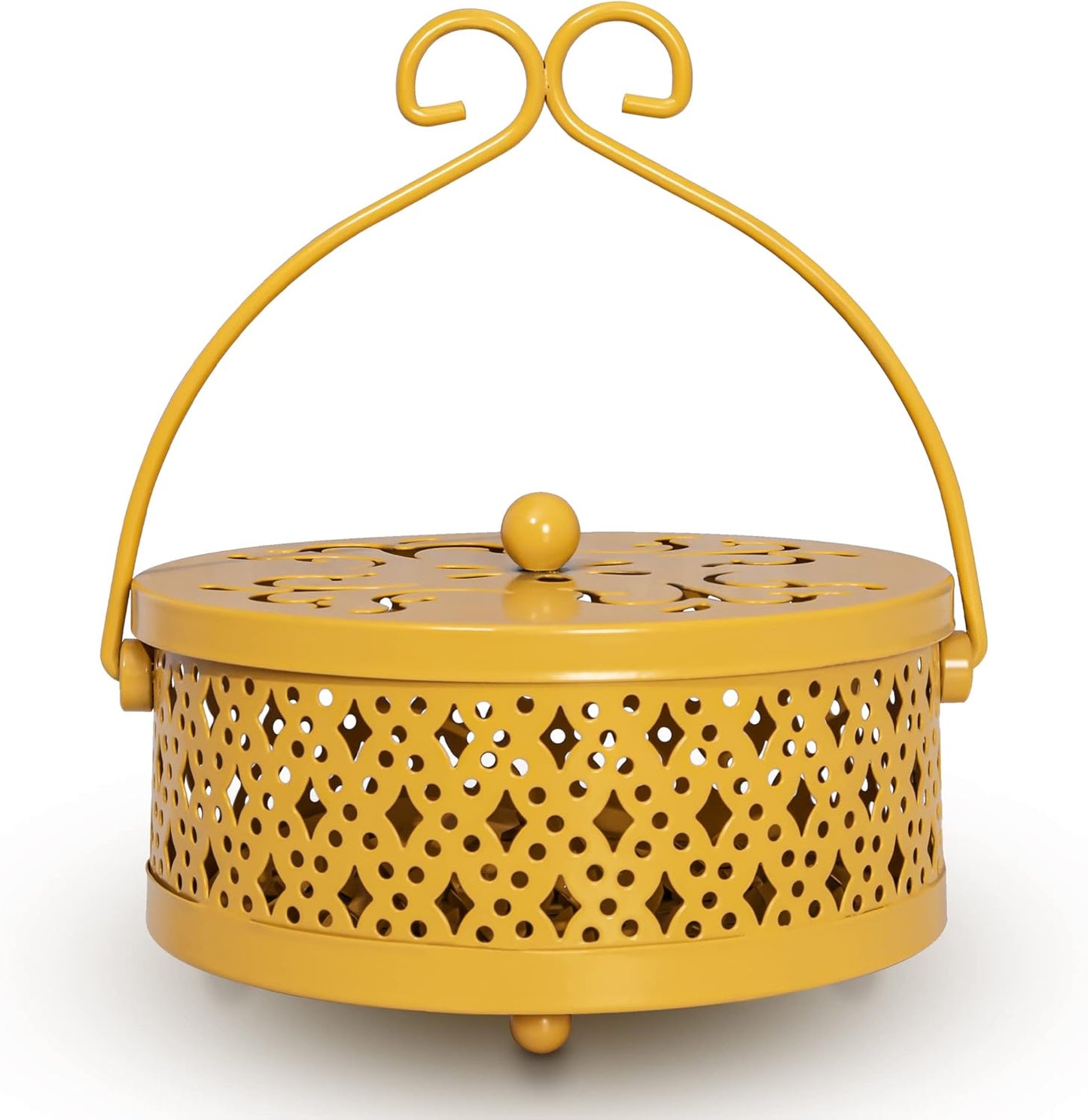 Purilite Select Metal Mosquito Coil Holder with Lid