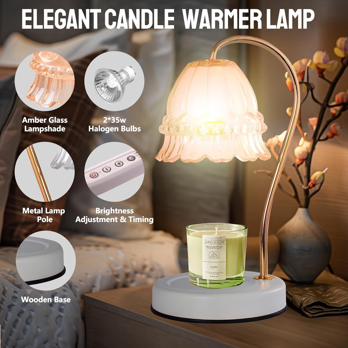 Purilite Select Candle Warmer Table Lamp