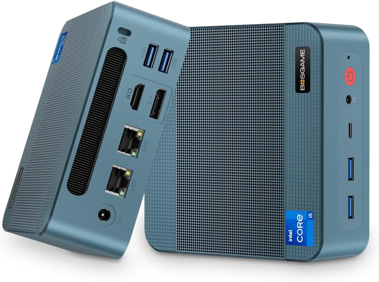 BOSGAME Mini PC P2 Pro, Intel i9-12900H (14C/20T,up to 5GHz) 32GB DDR5 RAM 1TB PCIe Gen 4 NVMe SSD Mini PC, 1x Thunderbolt 4 Port, 2X 2.5G LAN Ports,4K Triple Display, WiFi 6E, Bluetooth 5.2