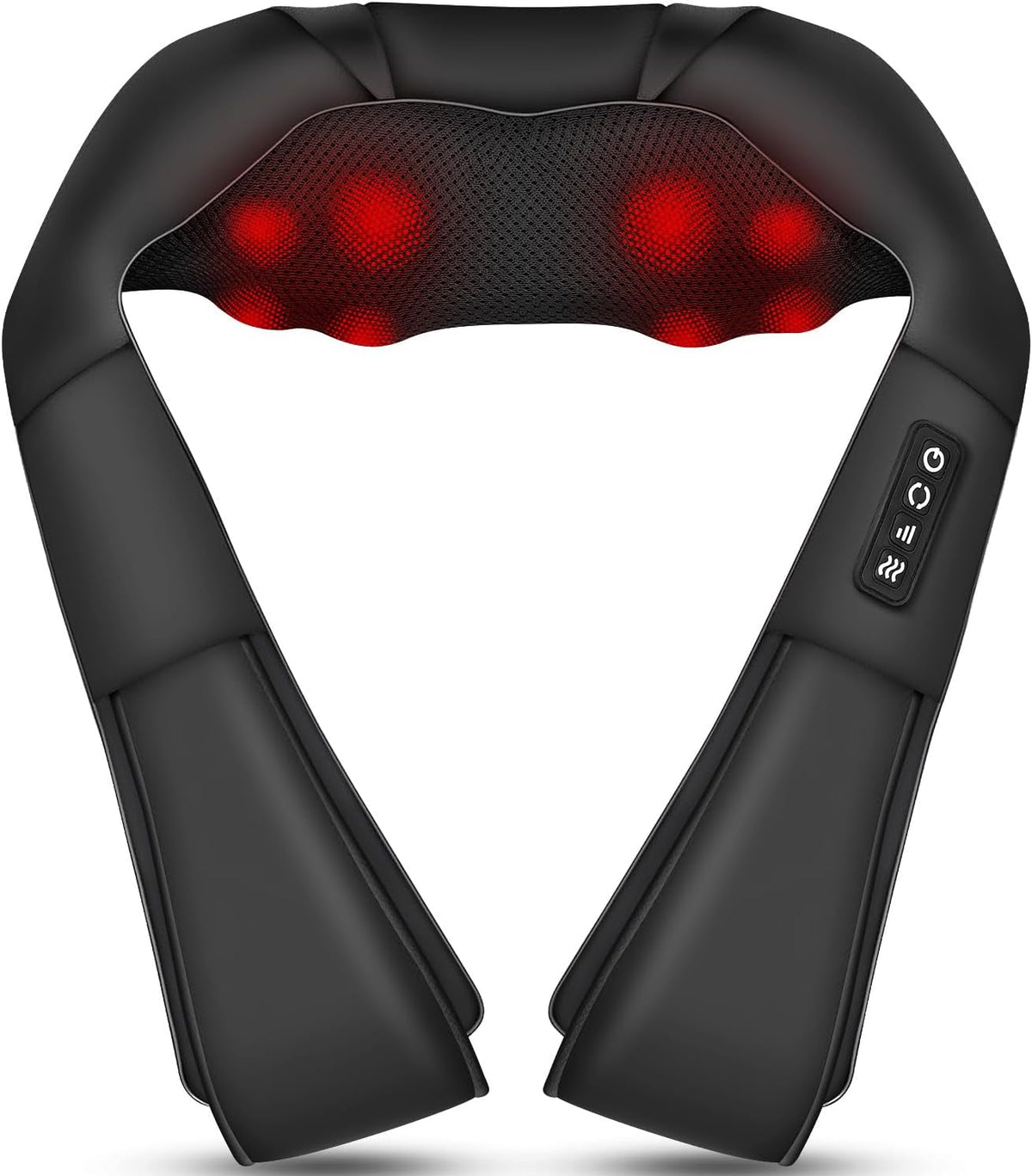 Neck Massager with Heat, Shiatsu Back Neck and Shoulder Massager - Gifts for Women/men/Mom/Dad - Electric Deeper Tissue 4D Kneading Massage, Use at Home, Office, Car - PuriLite