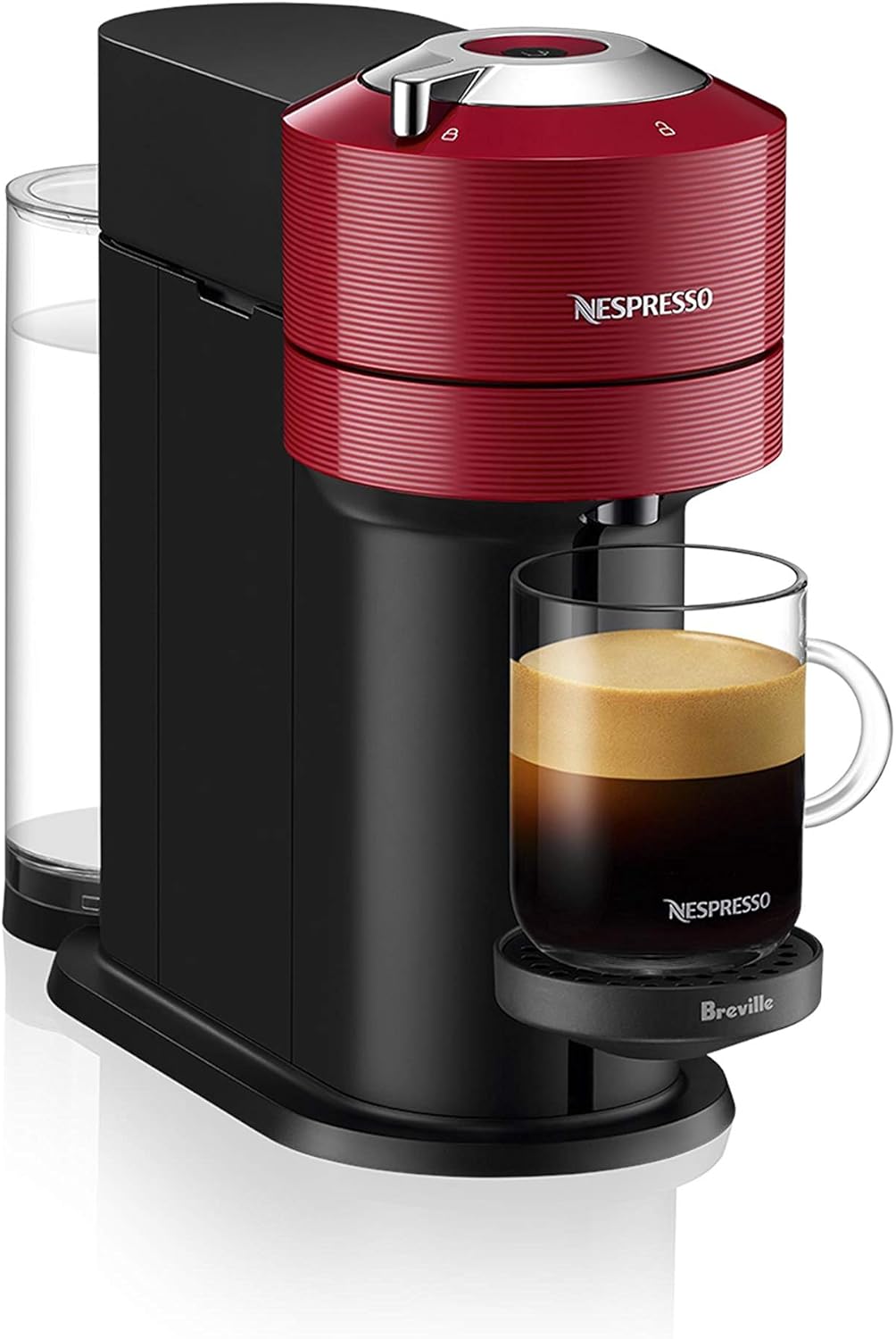 Nespresso Vertuo Next Coffee and Espresso Machine by Breville with Aeroccino Milk Frother - Light Grey