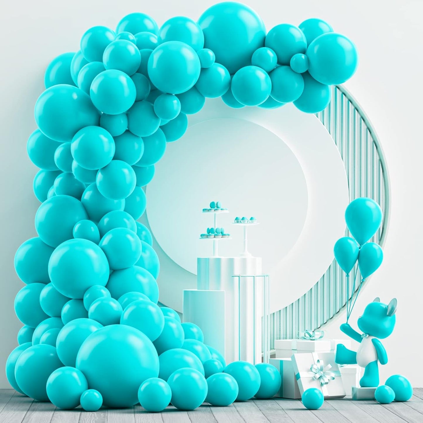 Gold Metallic Chrome Latex Balloon Arch Kit, 102PCS 18In 12In 10In 5In Arch Garland For Festival Picnic, Engagement, Wedding, Birthday Party, Gold Theme Anniversary Decoration With 33FT Ribbon