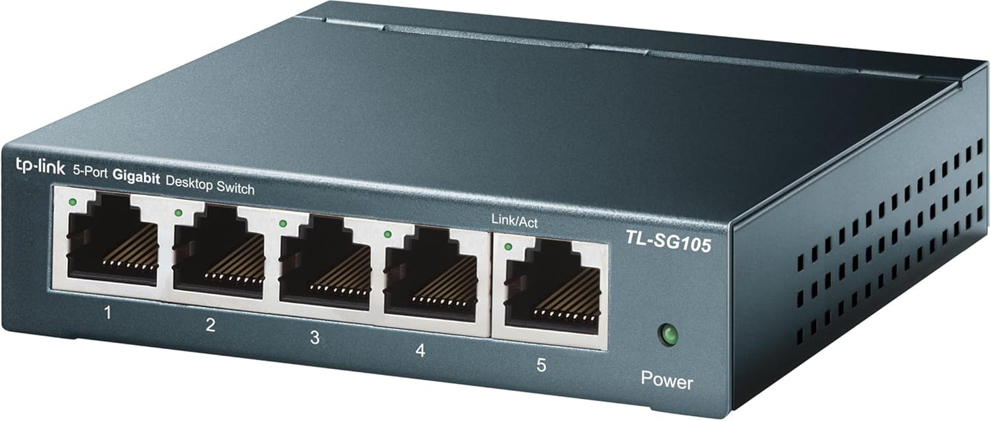 TP-Link TL-SX1008 | 8 Port 10G/Multi-Gig Unmanaged Ethernet Switch | Desktop/Rackmount | Plug & Play | Sturdy Metal Casing | Limited Lifetime Protection | Speed Auto-Negotiation