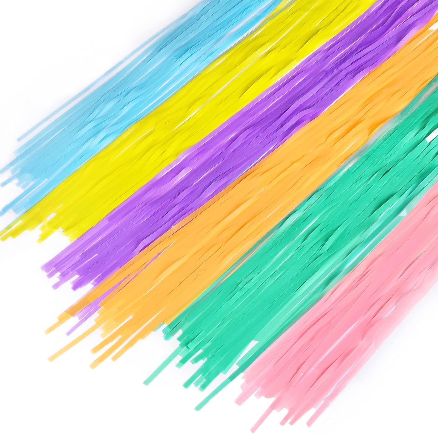 BRAVESHINE Pink Glitter Tinsel Foil Fringe Curtain - 2 Pcs 3.2x8.2 ft Metallic Party Supplies Photo Backdrop for Girl Princess Birthday Unicorn Bachelorette Butterfly Bridal Shower Party Decorations