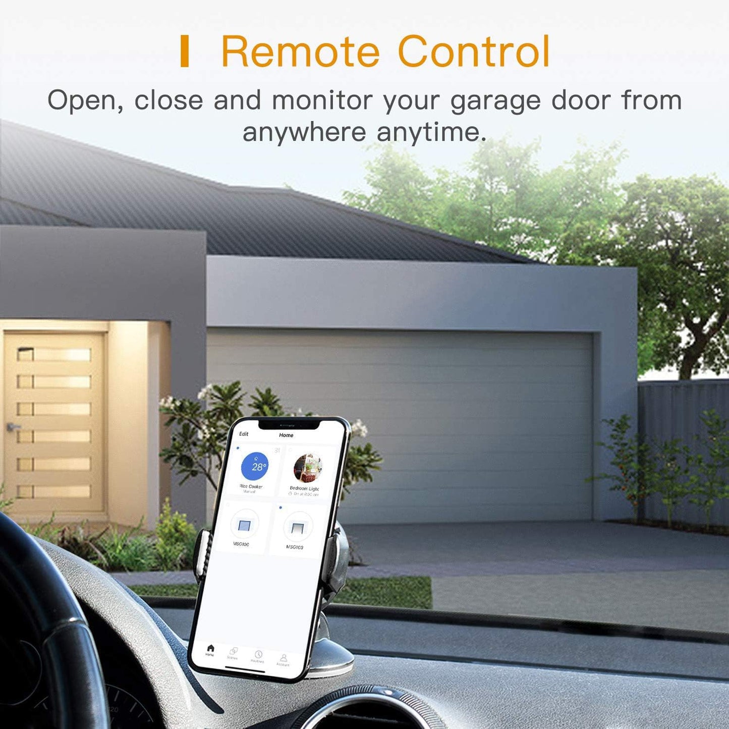 Refoss Smart Wi-Fi Garage Door Opener, Compatible with Google Assistant, Alexa, APP Remote Control