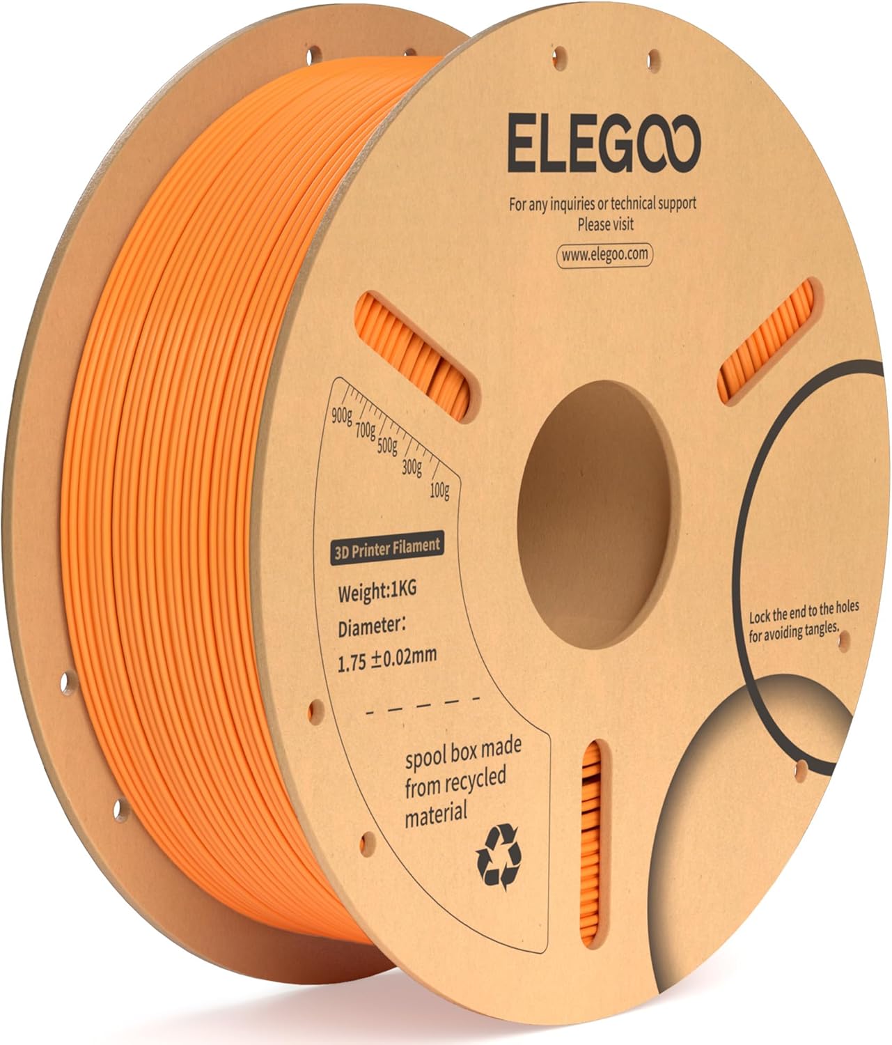 ELEGOO PLA+ Filament 1.75mm Black 4KG, PLA Plus 3D Printer Filament, Dimensional Accuracy +/- 0.02 mm, Tough & High Strength, Fit for Most FDM Printers(1KG/Spool, 2.2 lbs)