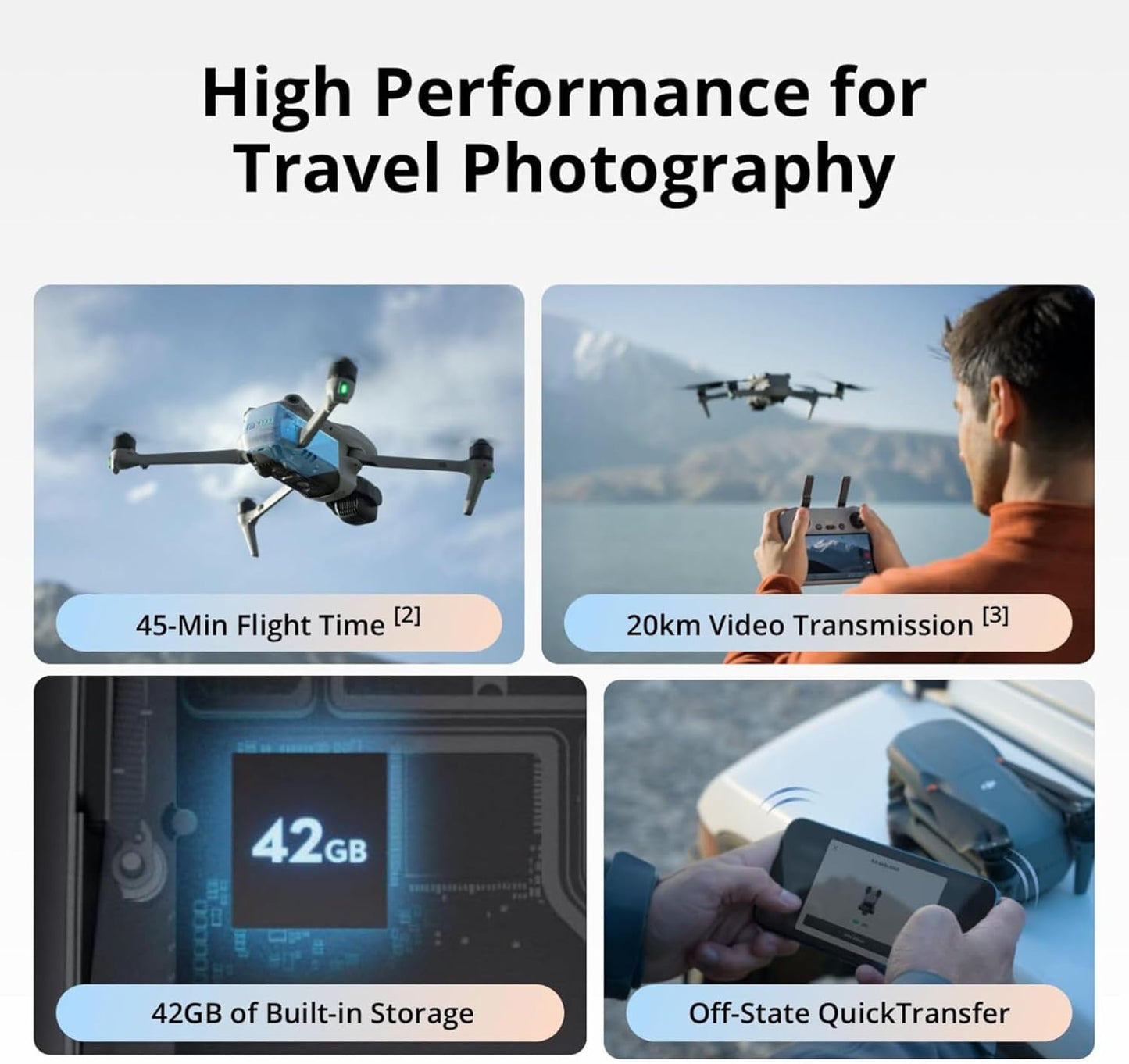 DJI Air 3S Fly More Combo (RC 2 Screen Remote Controller), Drone with 1" CMOS Wide-Angle & Medium Tele Camera for Adults, 4K/60fps, Omnidirectional Sensing & 3 Batteries for Extended Flight Time
