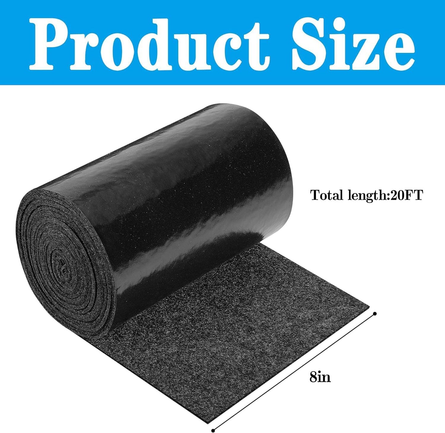 12inch x 20ft Boat Trailer Bunk Carpet - Marine Trailer Bunk Carpet - Trailer Boat Bunk Padding for Outdoor Boat Trailer Jet Ski Ramp Garage Dock