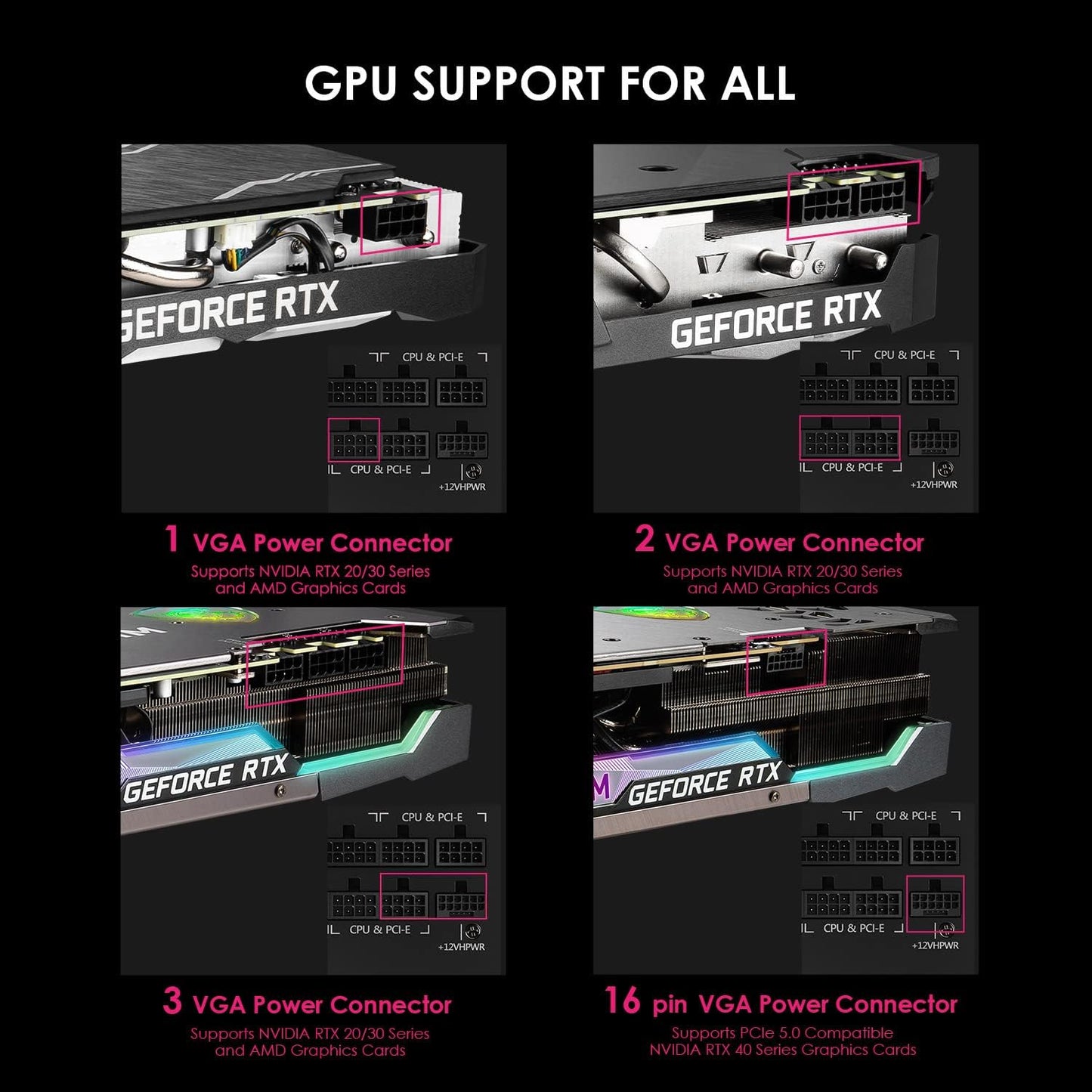 MSI MPG A1250GS PCIE5, 80 Plus Gold Full Modular 1250W Power Supply, 12V-2x6 Cable, ATX 3.1 & PCIE 5.1 Ready