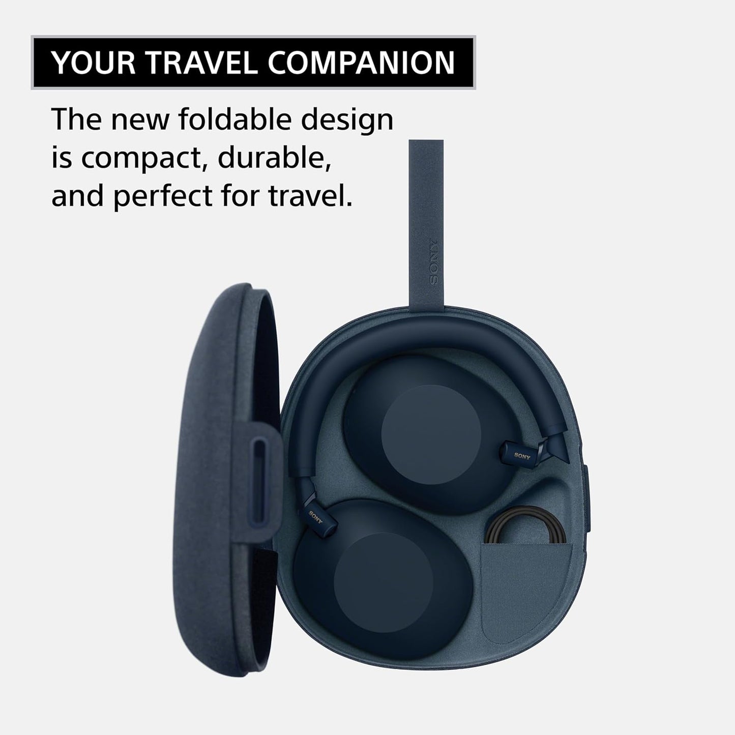 Sony WH-1000XM6 The Best Wireless Noise Canceling Headphones, HD NC Processor QN3, 12 Microphones, Adaptive NC Optimizer, Mastered by Engineers, Studio-Quality, 30-Hour Battery, Midnight Blue