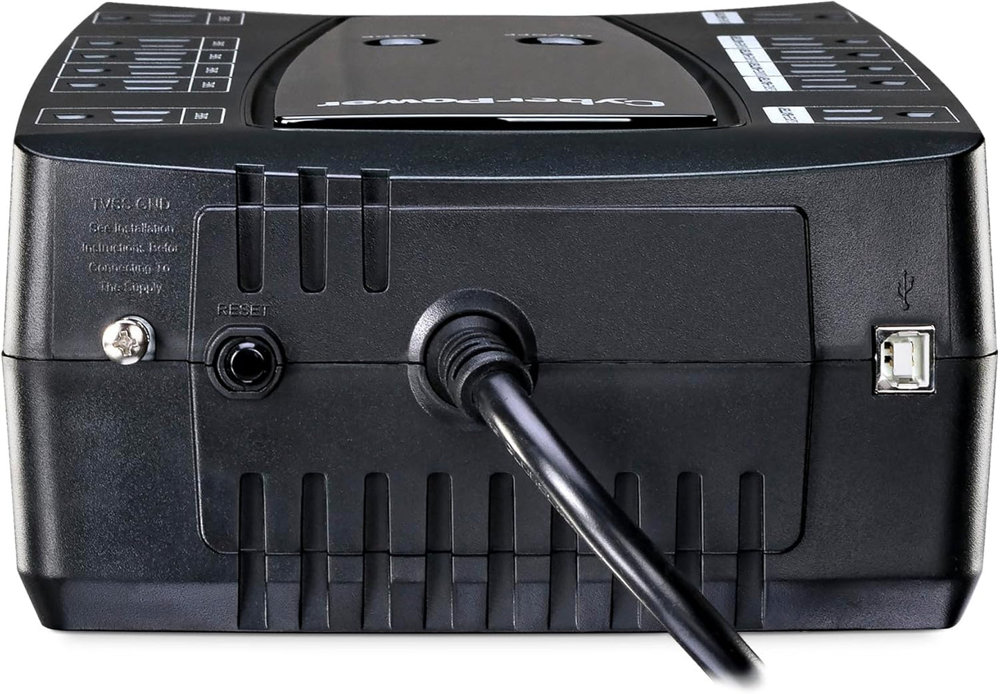 CyberPower AVRG900LCD Intelligent LCD UPS System, 900VA/480W, 12 Outlets, AVR, Compact