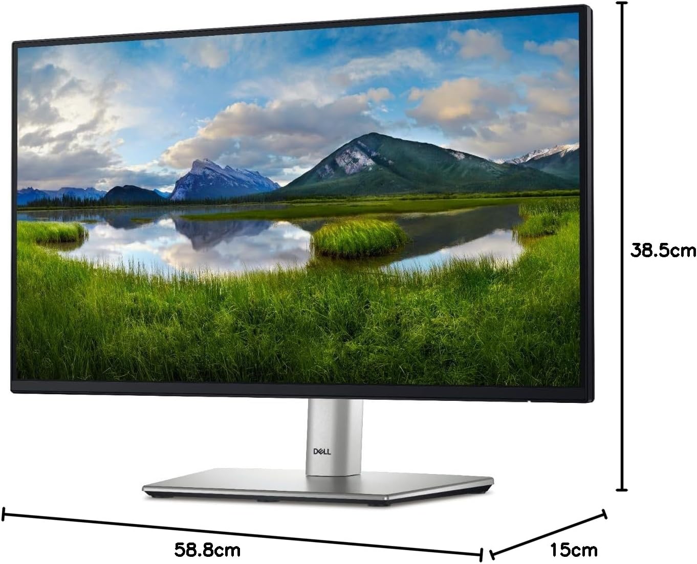 Dell 24 Monitor - P2425H - 23.8 Inch Full HD (1920 × 1080), 100Hz Refresh Rate, Comfortview Plus, 99% sRGB, IPS Panel, 1500:1, Tilt/Swivel/Pivot/Height, 3-Year Advanced Exchange Service - Black