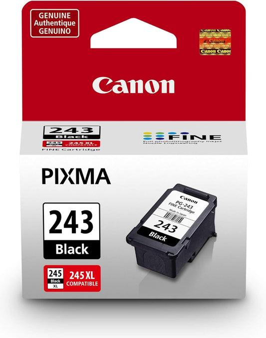 Canon PG-243 Black Ink Cartridge Compatible to printer iP2820 MX492, MG2420, MG2520, MG2920, MG2922, MG2924 MG3020, MG2525, TS3120, TS302, TS202 and TR4520