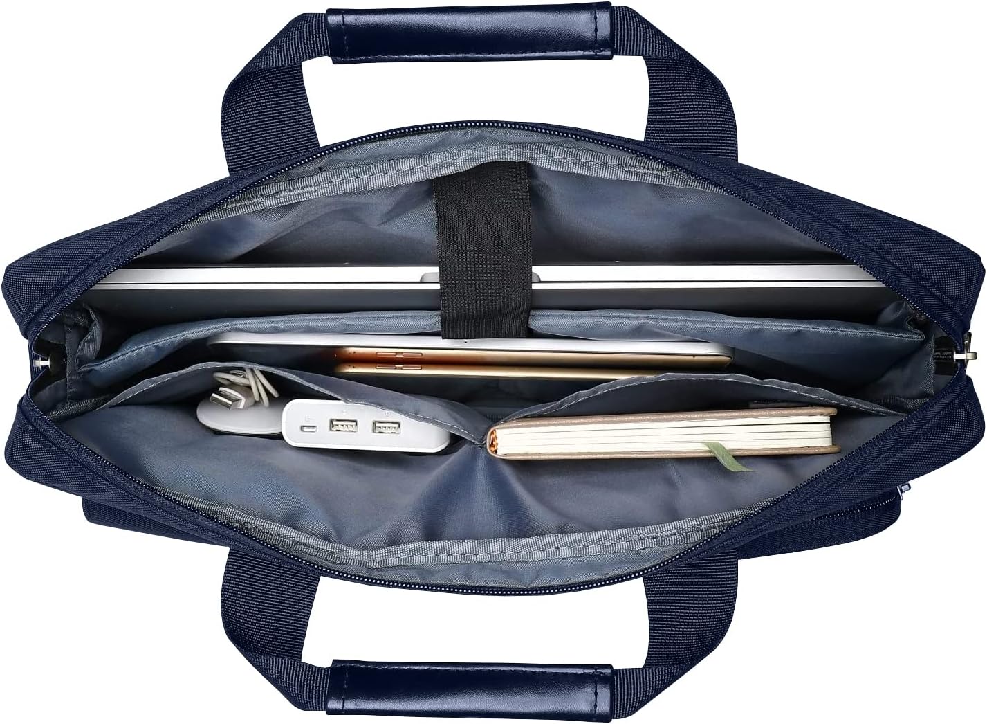 MOSISO Laptop Bag 13.3 inch, 13-13.3 inch Computer Shoulder Bag Compatible with MacBook Air/Pro 13/Pro 14, HP Dell ASUS Notebook &2 Raised&1 Flapover&1 Horizontal Pocket&Handle&Belt, Black