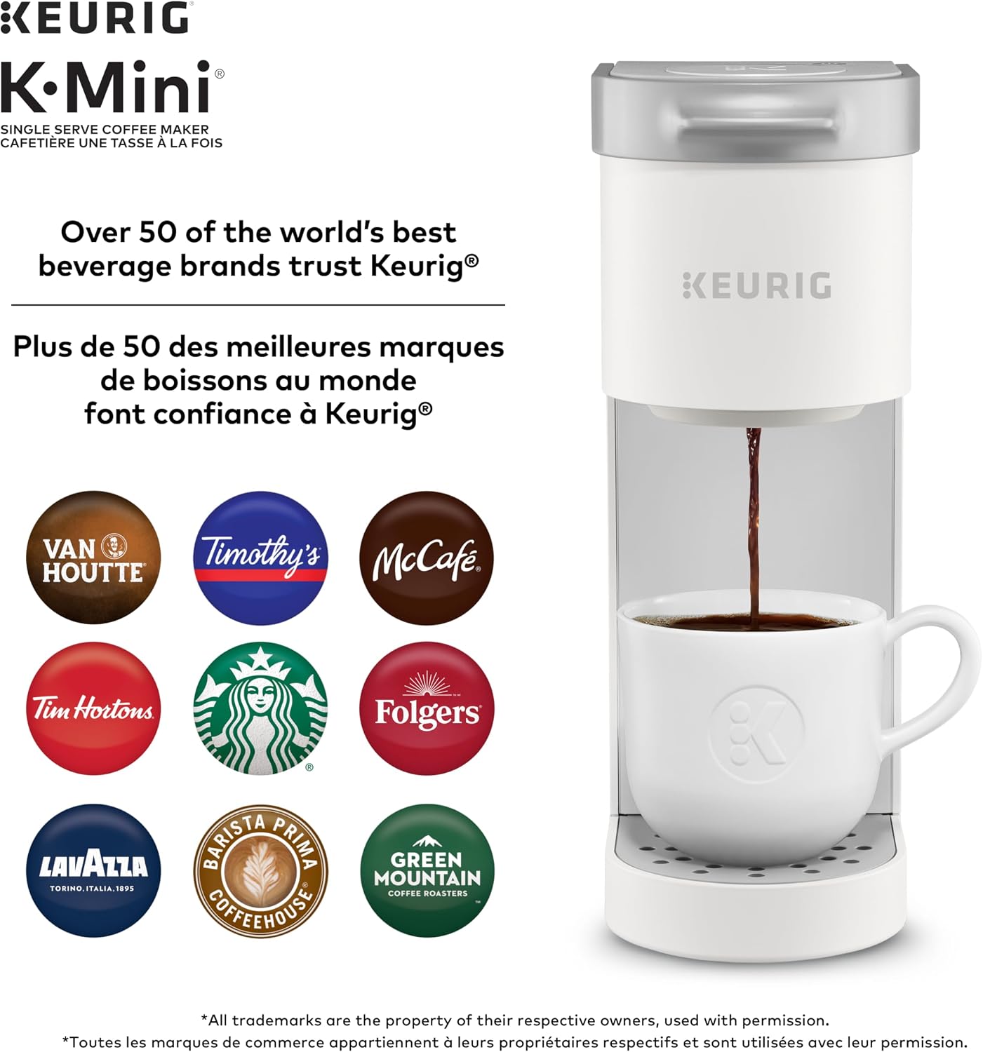 Keurig K-Mini Single Serve K-Cup Pod Coffee Maker, Featuring An Ultra-sleek Design, Warm Stone