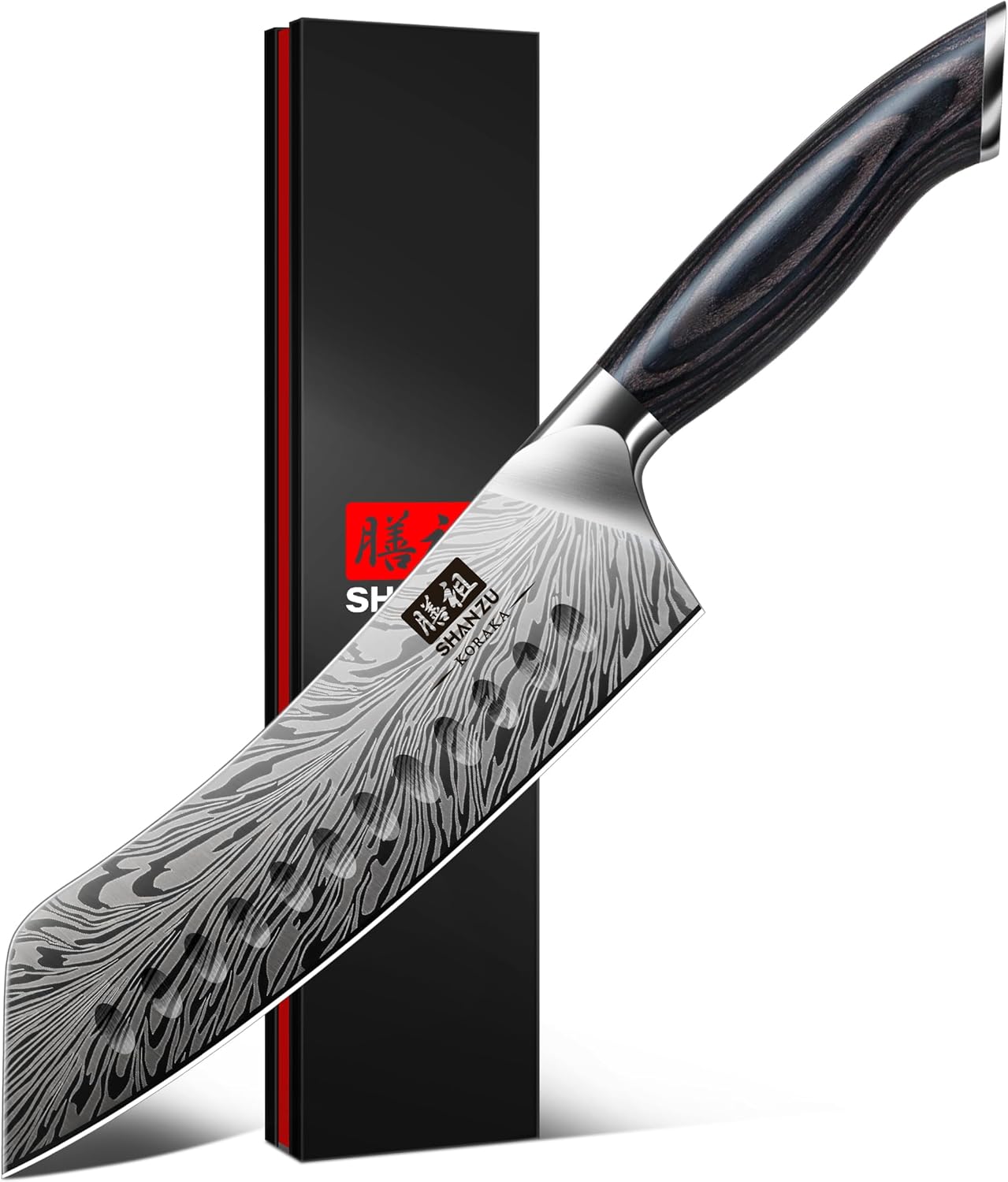 SHAN ZU Fillet Knife 7 Inch, Powder Steel Boning Knife High Carbon Japanese Filleting Knife, Ultra Sharp Deboning Knife for Meat Cutting, Fish Knife with Ergonomic Pakkawood Handle