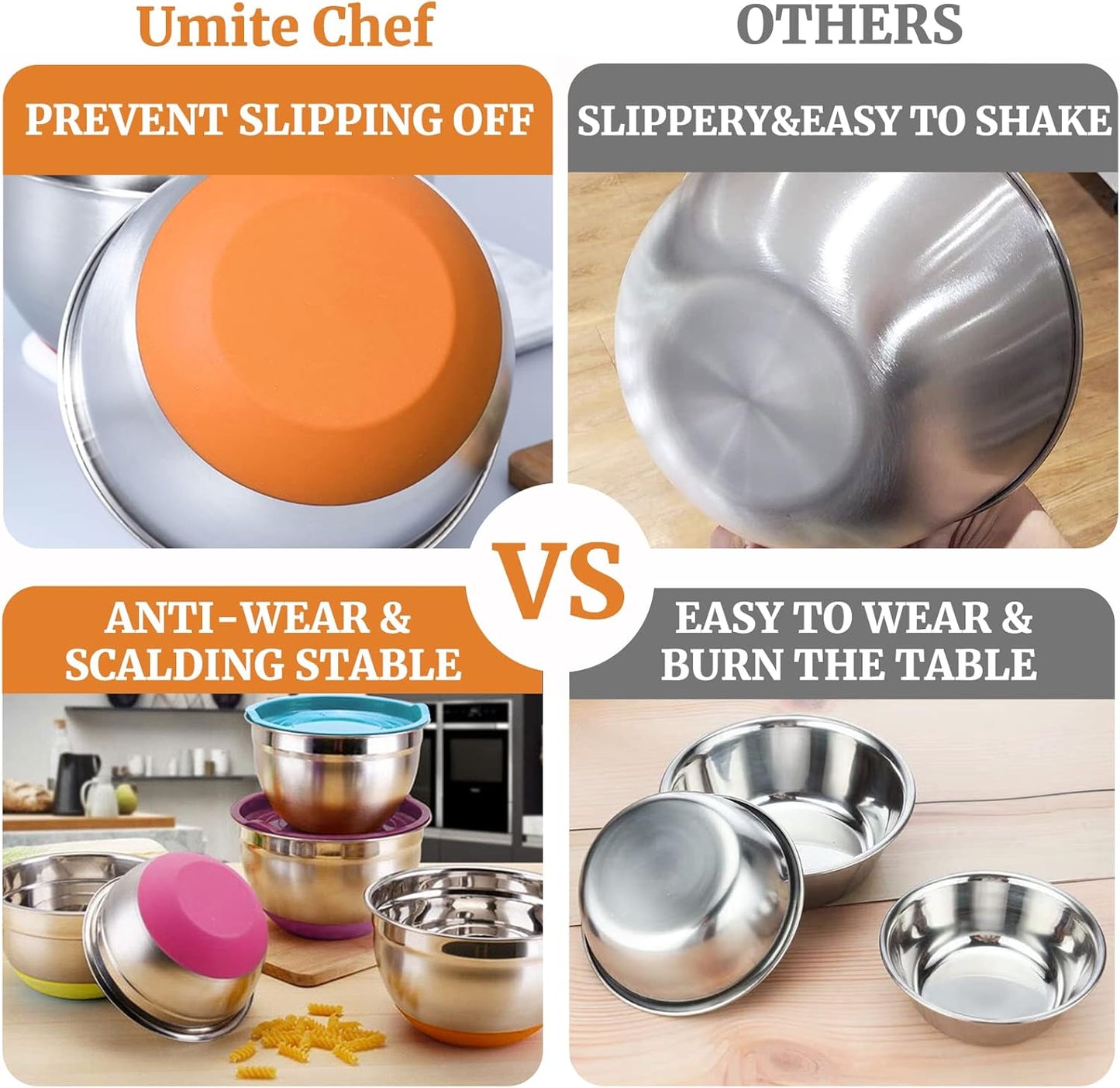 Purilite Select Stainless Steel Mixing Bowl Set