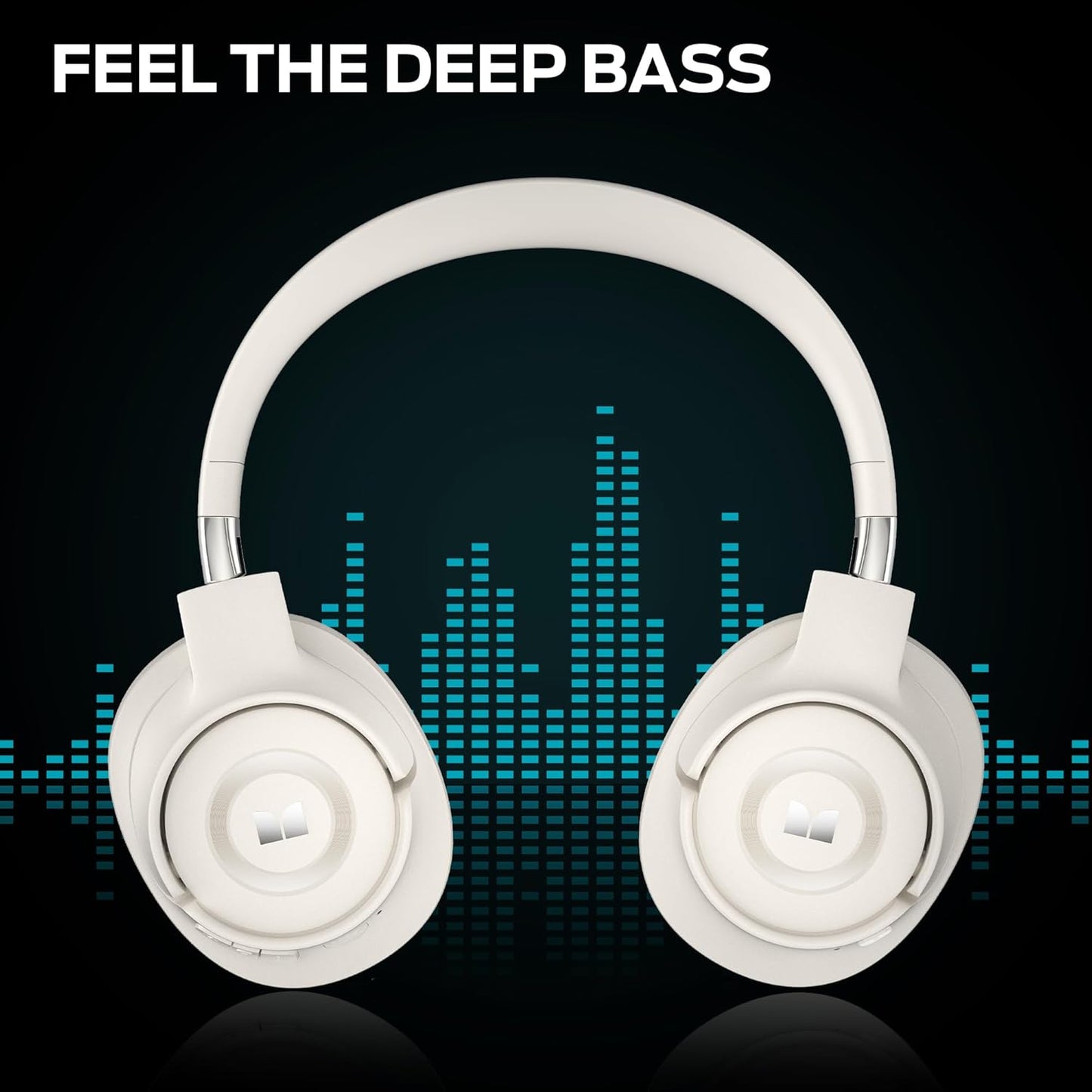 Monster Persona SE ANC Active Noise Cancelling Headphones, Bluetooth Headphones Over Ear with Built-in Mic, 60H Playtime, HiFi Stereo Audio, Deep Bass, Comfort Fit, Wireless Headphones for Home Office