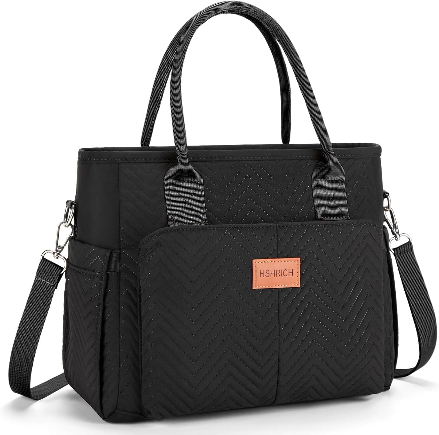 Lunch Bag for Women, Insulated Lunch Box for Work, Large Leakproof Cooler Purse with Side Pockets & Removable Shoulder Strap Women's Lunch Tote Bag for Picnic Work Beach Cute Lunch Bags (Heart)
