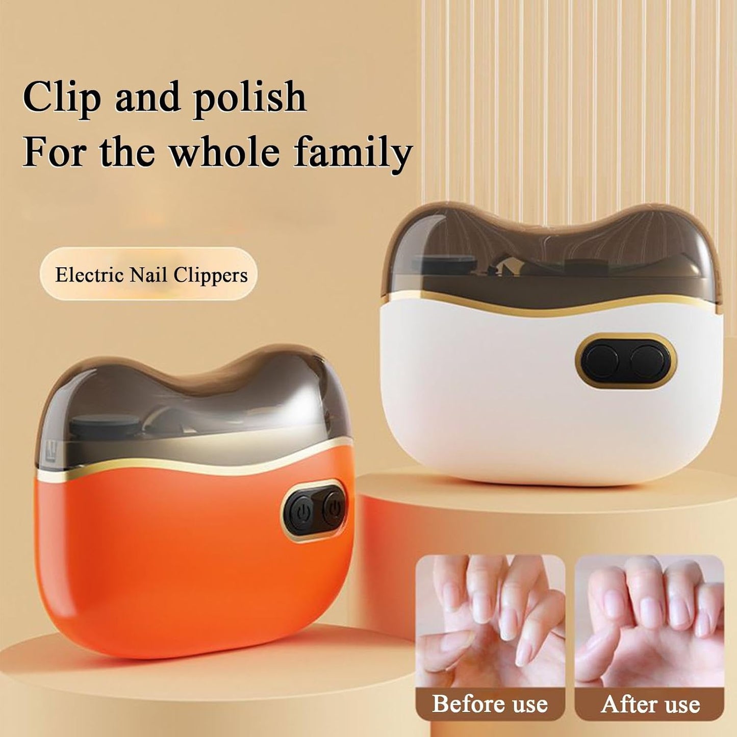 Toe Nail Clippers For Thick Nails, Electric Nail File, Nail Clippers, LED Light Household Nail Clippers Electric - Low Noise Toenail Care, Multifunctional Nail Cutter With Storage Box For Home, Salons