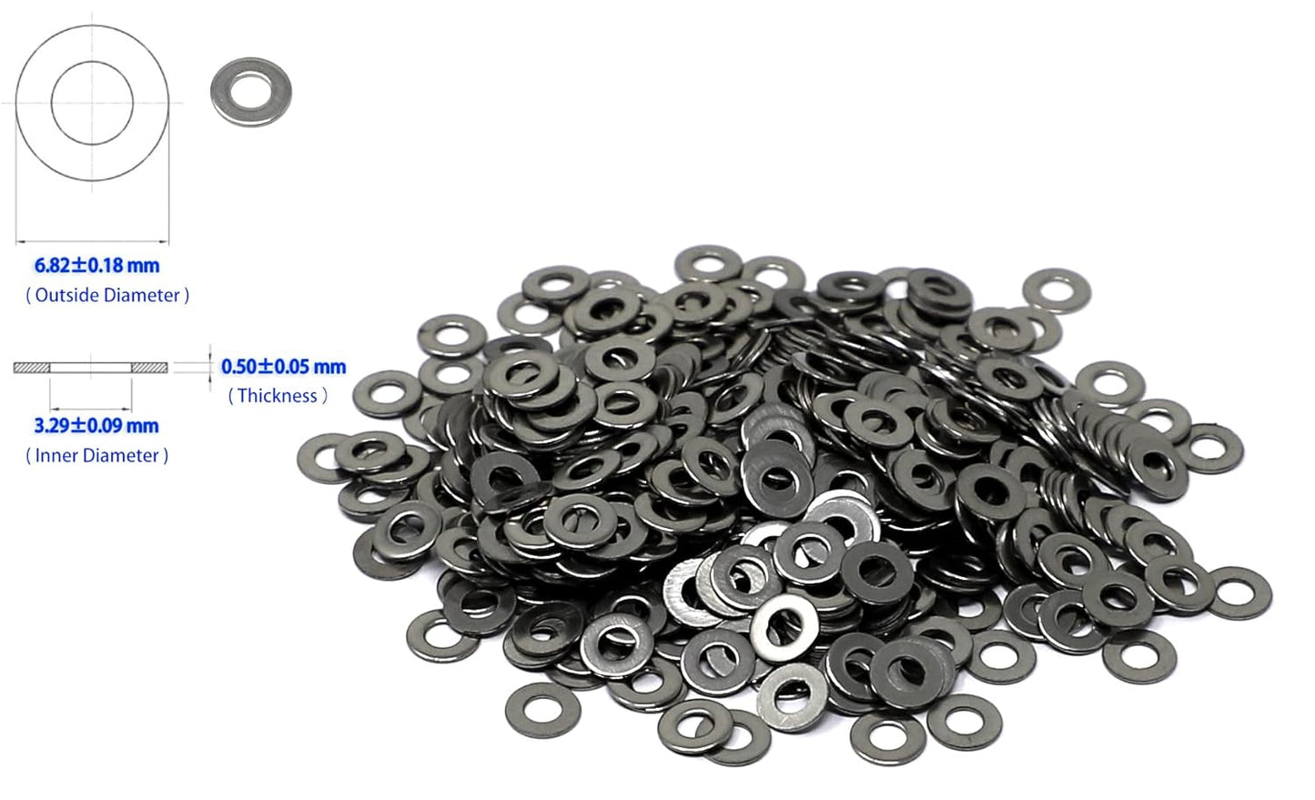 iexcell 50 Pcs M6 x 20mm Thread Pitch 1 mm Stainless Steel 304 Hex Socket Button Head Cap Screws Bolts Kit