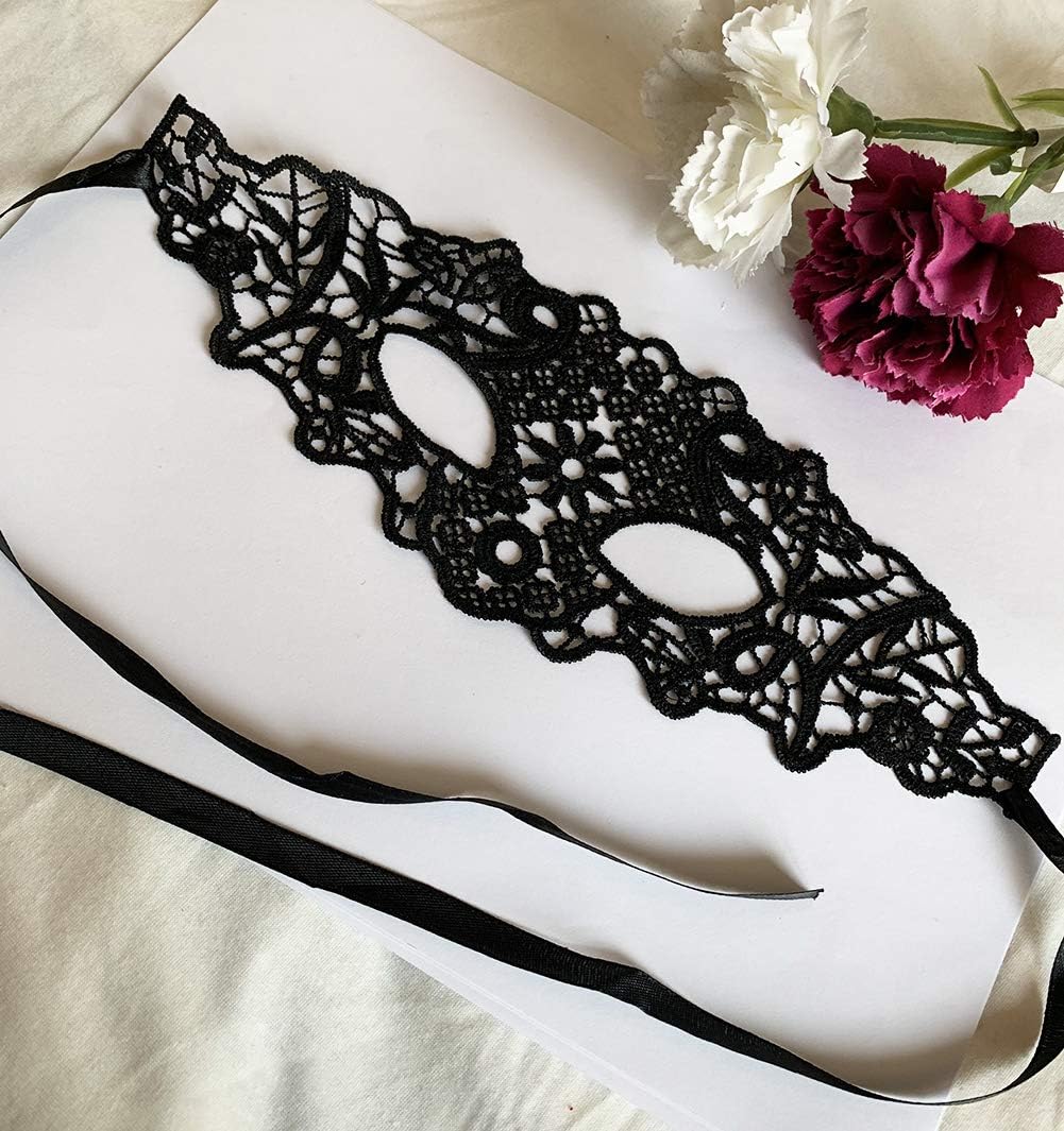 Mordarli Sexy Masquerade Mask for Women Lace Eye Mask for Halloween Costume Party
