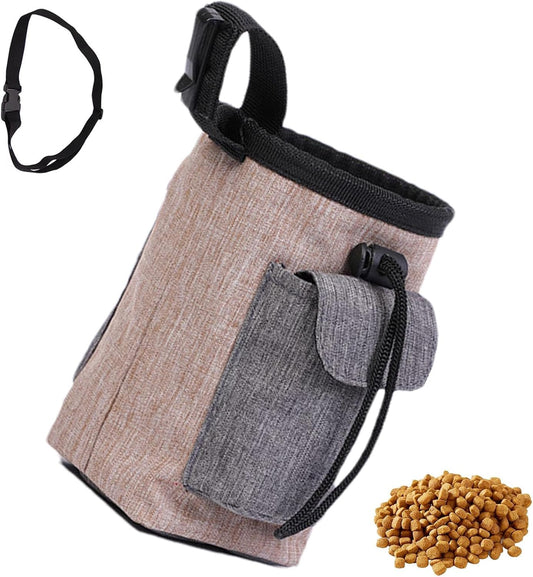 Dog Treat Pouch Bag | Portable Dog Treat Snack Bag Pouch | Dog Treat Carrier Holder, Treat Storage Holder for Travel Dog Walking Puppy Training