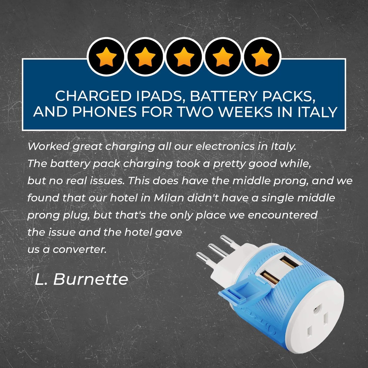 OREI South Africa, Botswana, Namibia Travel Plug Adapter with Dual USB - USA Input - Type M (U2U-10L), Will work with Cell Phones, Camera, Laptop, Tablets, iPad, iPhone