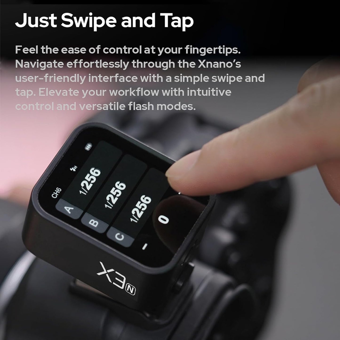 GODOX X3-S 2.4G Wireless Flash Trigger Transmitter TTL Autoflash with Large OLED Touchscreen Multiple Flash Modes with USB Port 32 Channels 16 Groups Compatible with Sony Cameras