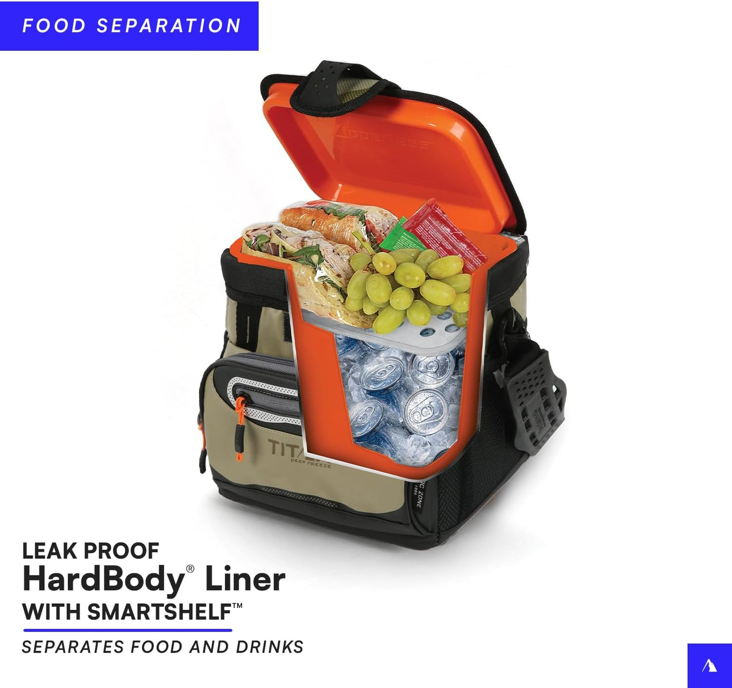 Arctic Zone Titan Deep Freeze 16 Can Zipperless Hardbody Cooler, Moss