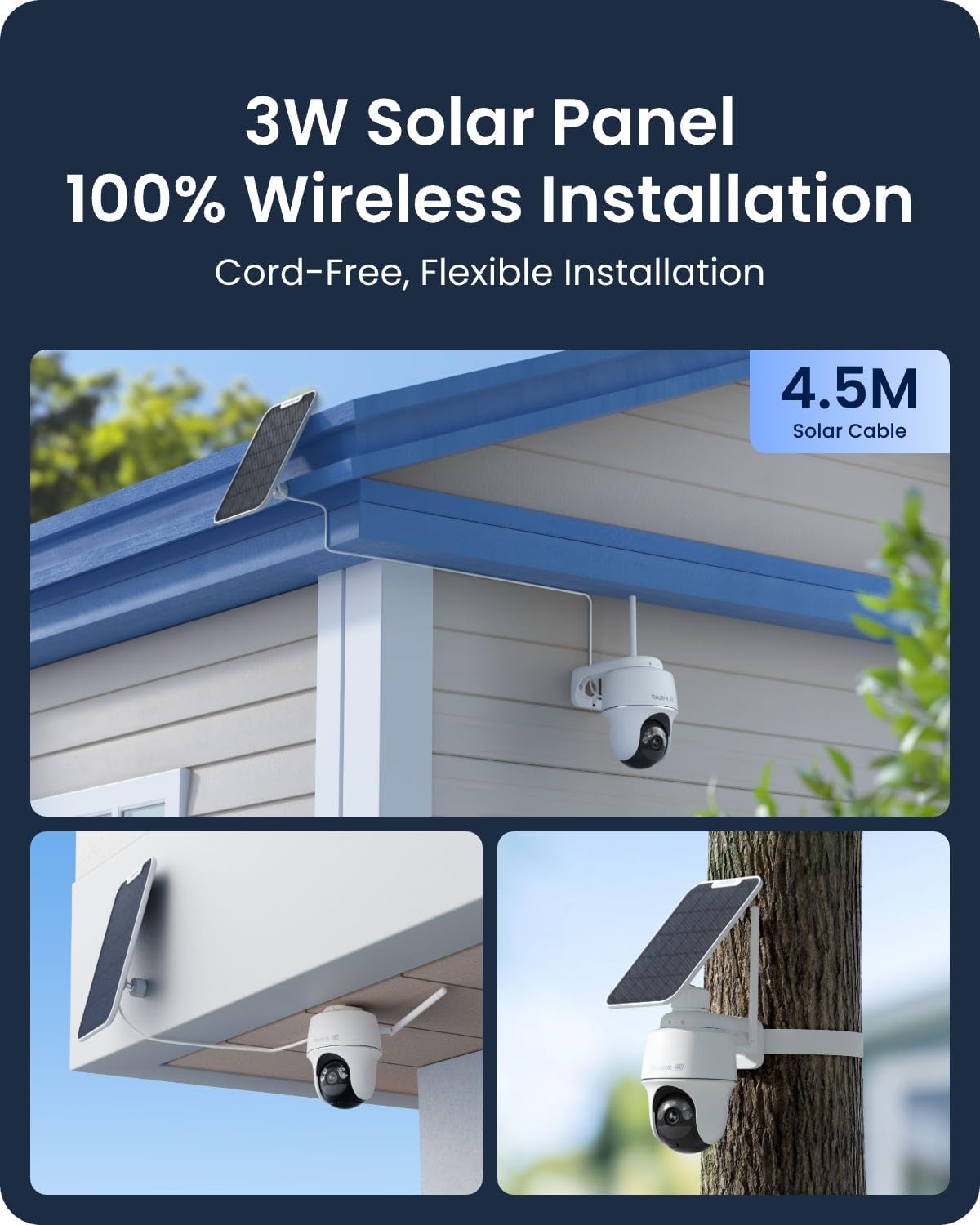 REOLINK 4K Solar Wireless Outdoor Security Cameras System, 2-Cam Kit, Encrypted 1 Year Local Storage, 360° PTZ for Home Security, 5G/2.4G WiFi, No Monthly Fee, Home Hub with 2X PT Ultra + Solar Panel