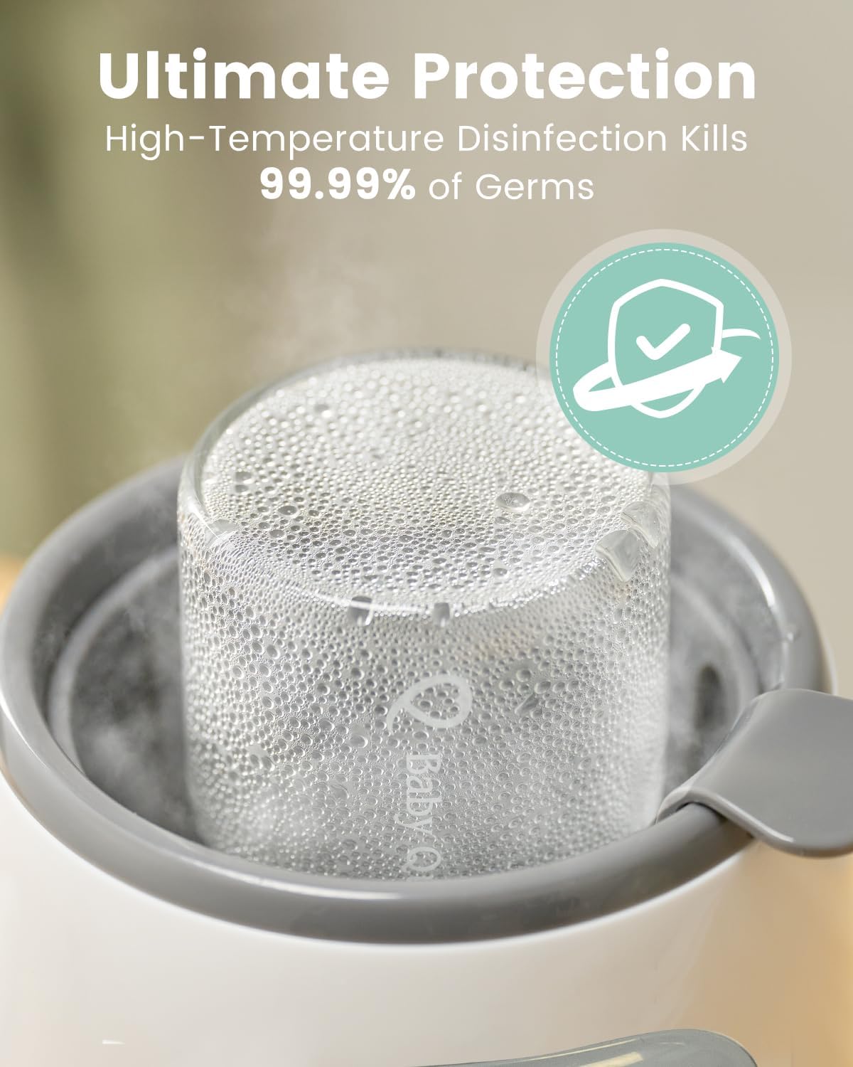 Bottle Warmer, GROWNSY 8-in-1 Fast Baby bottle Warmer with Timer LCD Display Accurate Temperature Control for Breastmilk or Formula