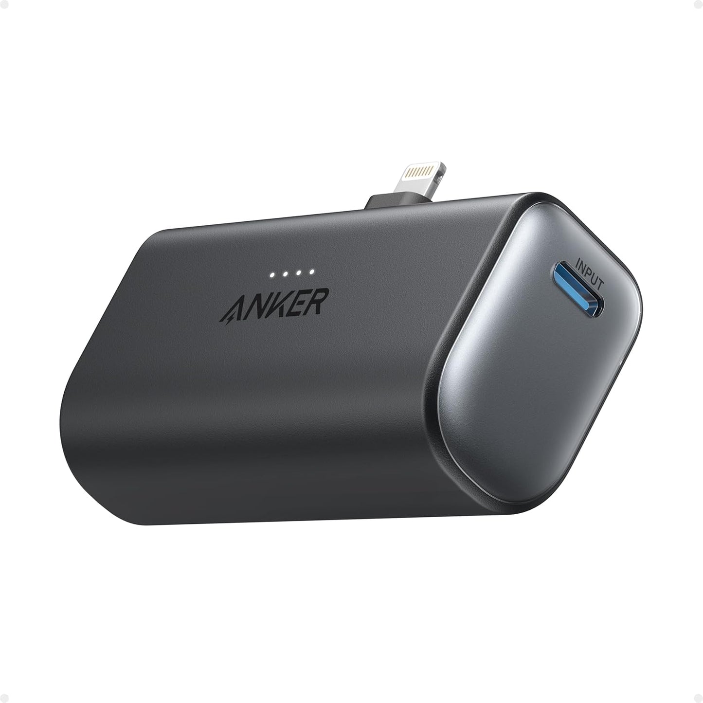 Anker Portable Charger with Built-in Lightning Connector, 5,000mAh MFi Certified 12W Portable Charger, Compatible with iPhone 14/14 Pro / 14 Plus / 14 Pro Max, iPhone 13 and 12 Series