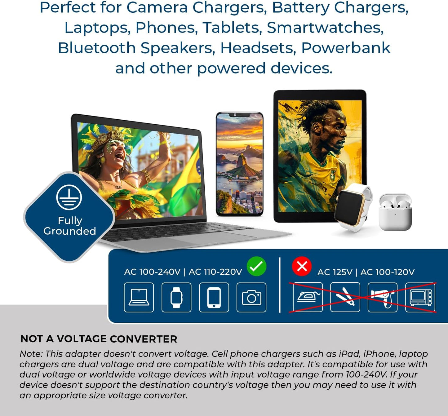 OREI South Africa, Botswana, Namibia Travel Plug Adapter with Dual USB - USA Input - Type M (U2U-10L), Will work with Cell Phones, Camera, Laptop, Tablets, iPad, iPhone