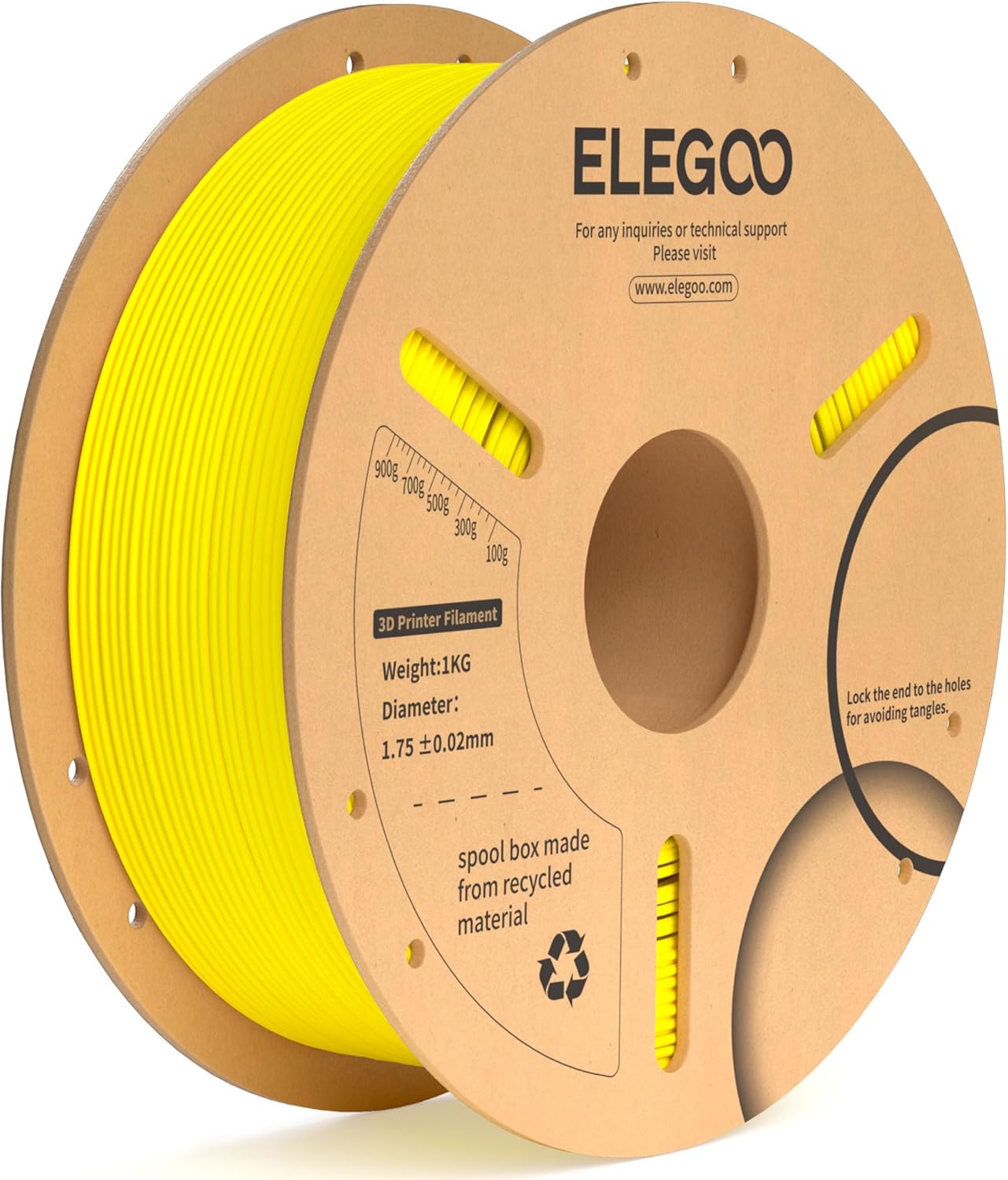 ELEGOO PLA+ Filament 1.75mm Black 4KG, PLA Plus 3D Printer Filament, Dimensional Accuracy +/- 0.02 mm, Tough & High Strength, Fit for Most FDM Printers(1KG/Spool, 2.2 lbs)