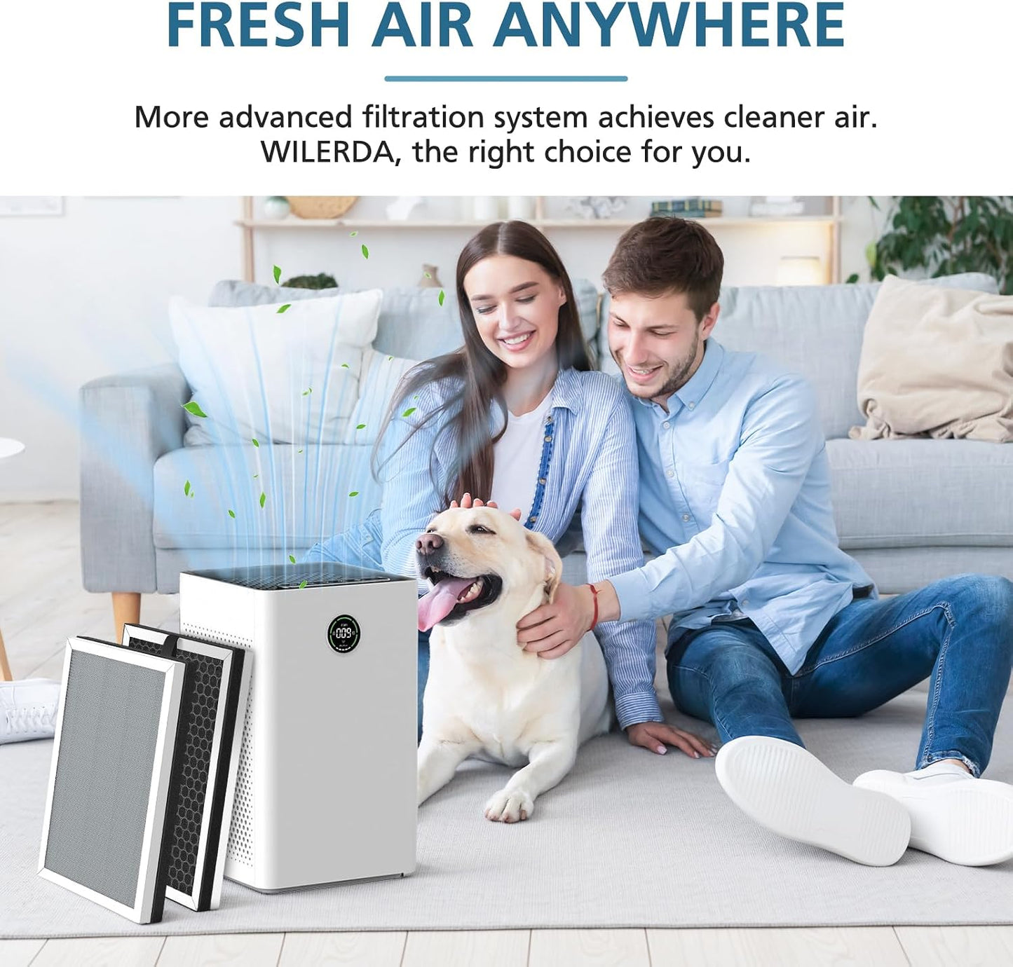 4 Pack JF260 Filter Replacement Compatible with JF260, JF260S Air Purifier, DeedMo AP-1273, JF260-RF filter, 3-in-1 Pre-Filter, HEPA and Activated Carbon Filtration System