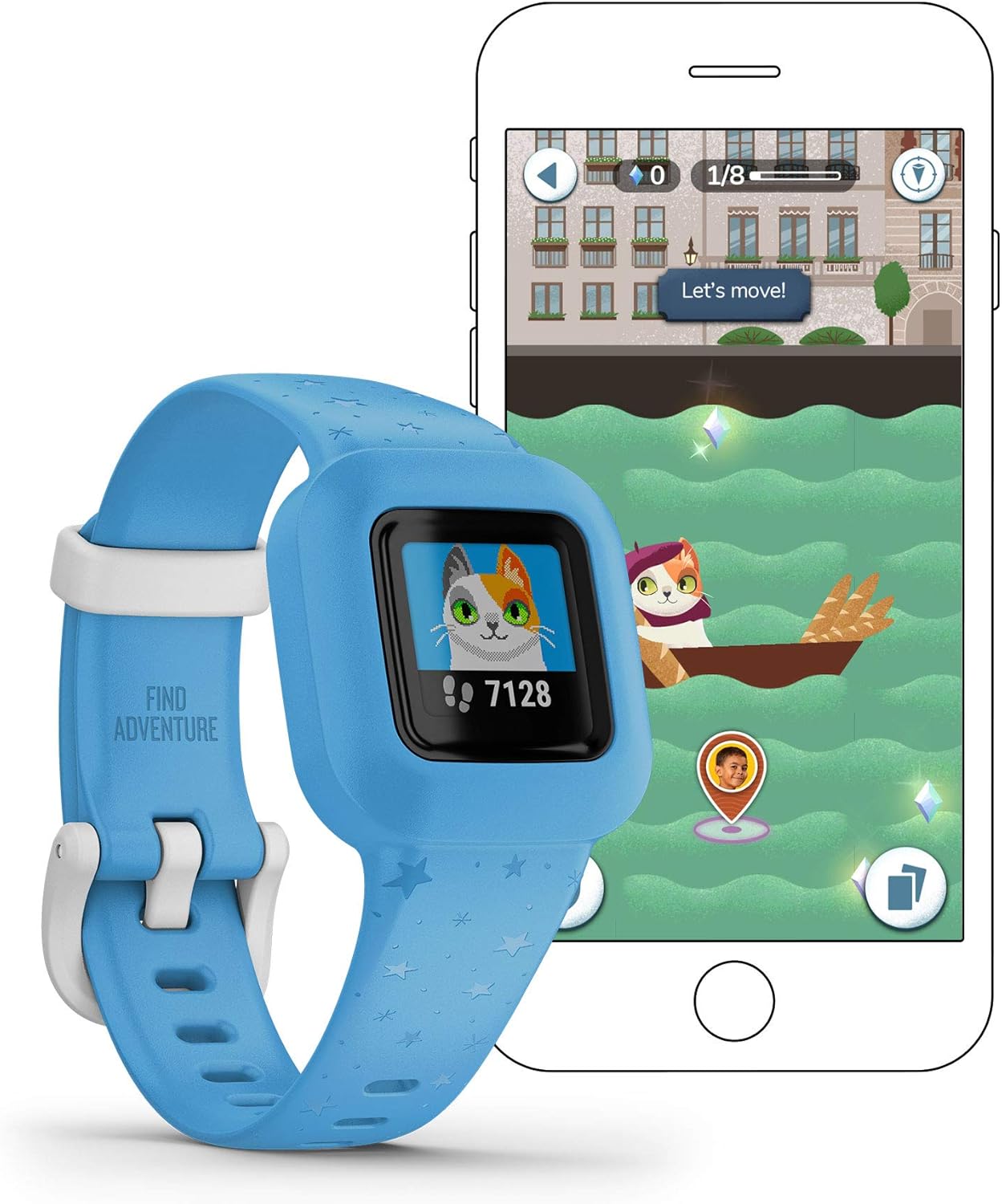 Garmin vívofit Stretchy Activity Tracker for Kids, Adjustable watch