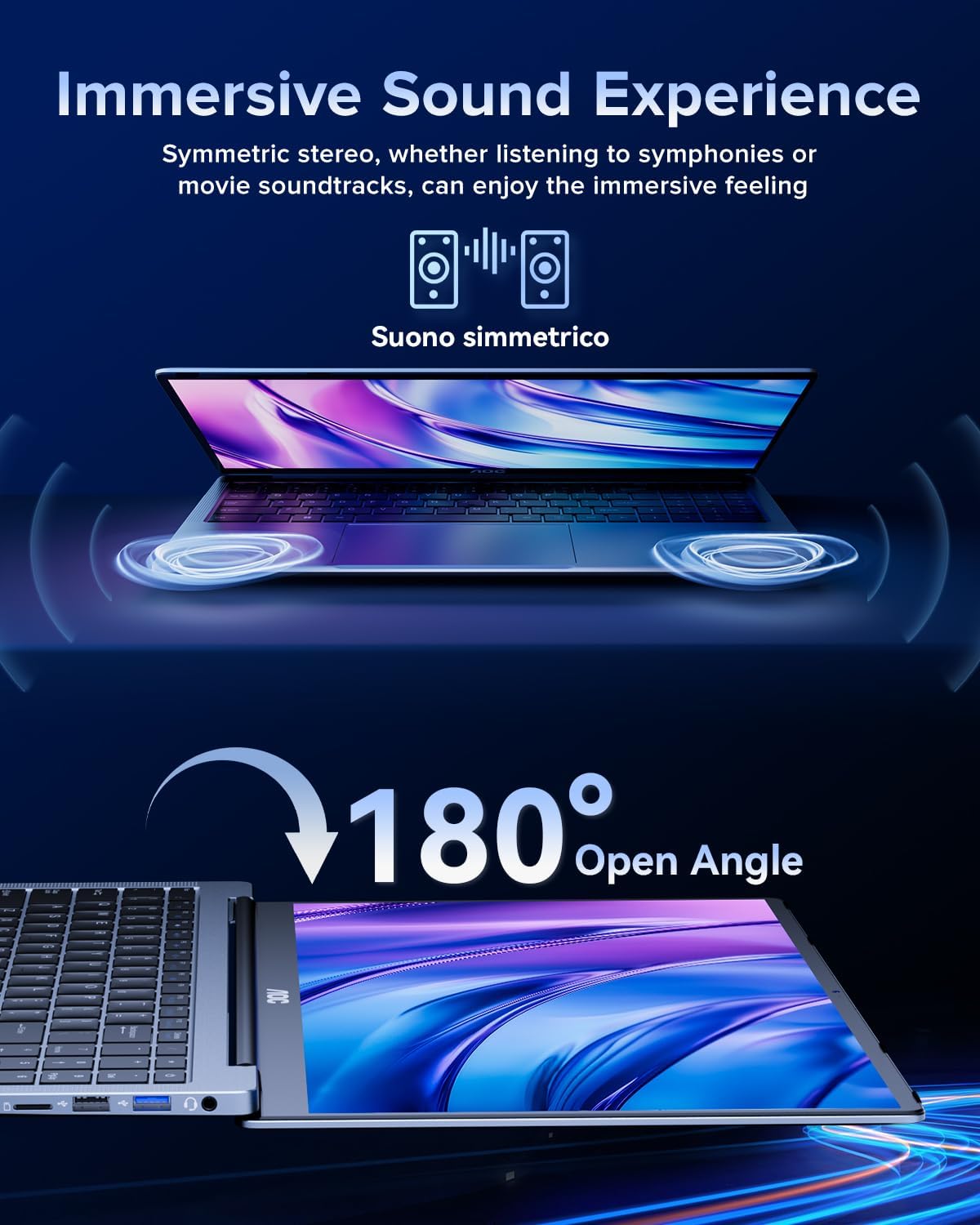 2025 AOC AX15 Laptop, 15.6-inch FHD (1920 x 1080) Display, Intel N97(4C/4T) Processor, 16GB DDR4 RAM, 512GB SSD, Windows 11 Pro, WiFi5, BT5.0, 38Wh Battery