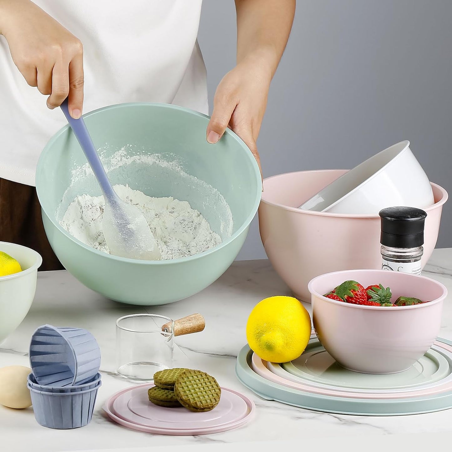 Purilite Select Plastic Mixing Bowl Set