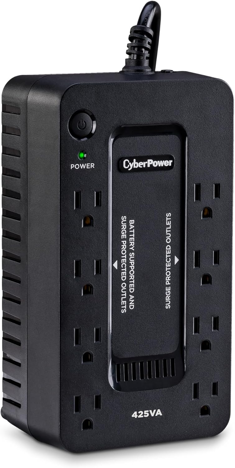 CyberPower ST425 Standby UPS System, 425VA/260W, 8 Outlets, Compact