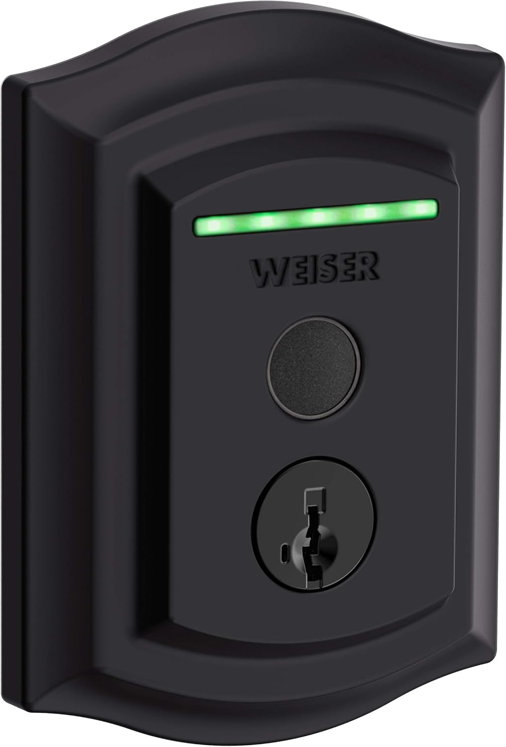 Weiser Halo Matte Black WiFi Smart Lock, Keyless Entry Door Lock, Touchscreen Keypad Door Lock, Amazon Alexa & Google Assistant/Google Home Compatible, Deadbolt Lock, Smart Locks for Entry Door
