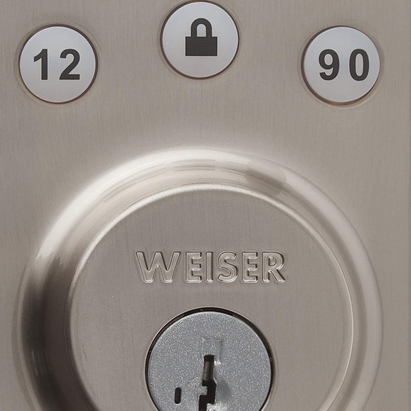 Weiser Powerbolt 3 Matte Black Keyless Entry Door Lock/Deadbolt Lock, 10-Button Keypad Door Lock with Auto Lock and 12-Month Battery Life, Electronic Door Locks for Front Door, Home Décor