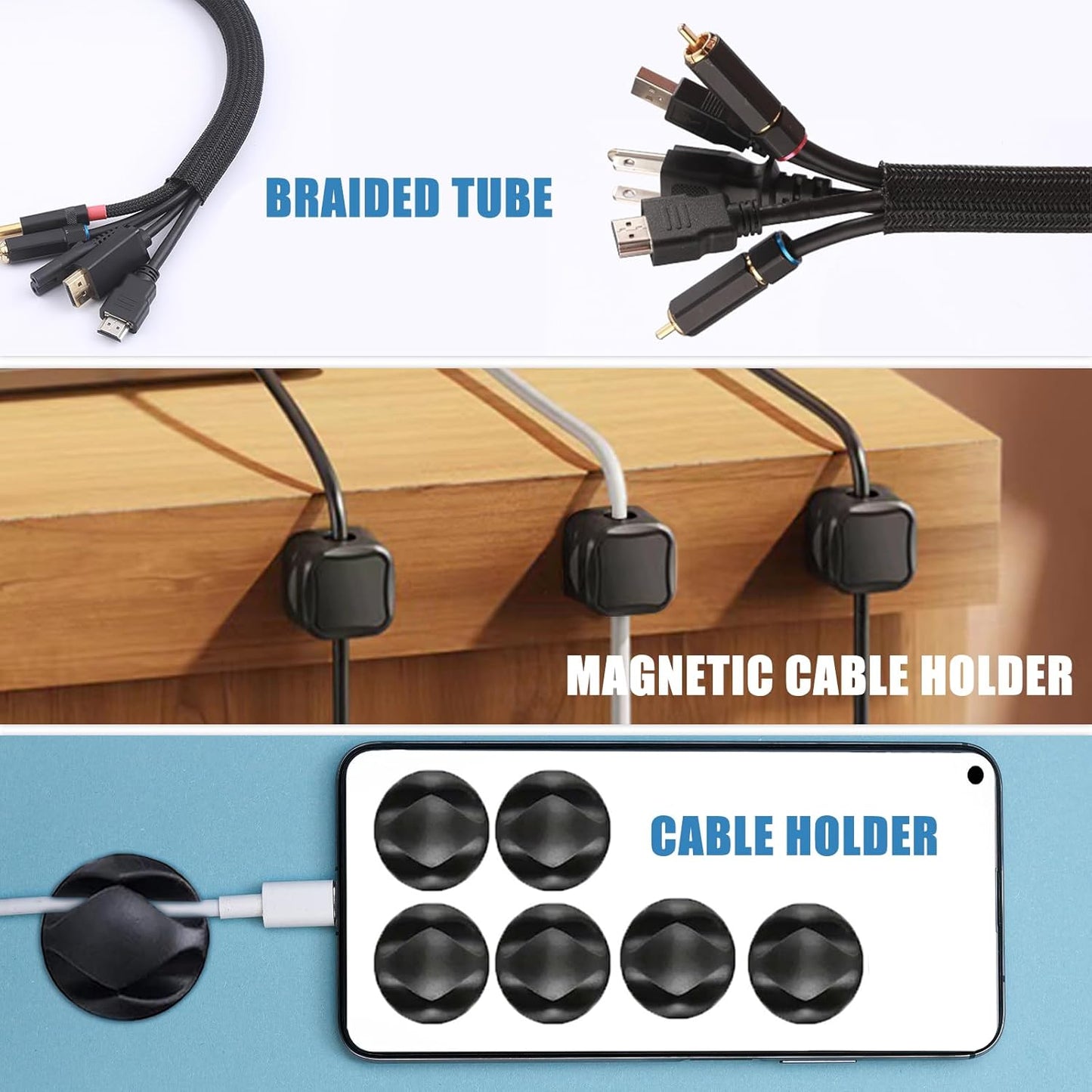 Purilite Select Under Desk Cable Management Tray