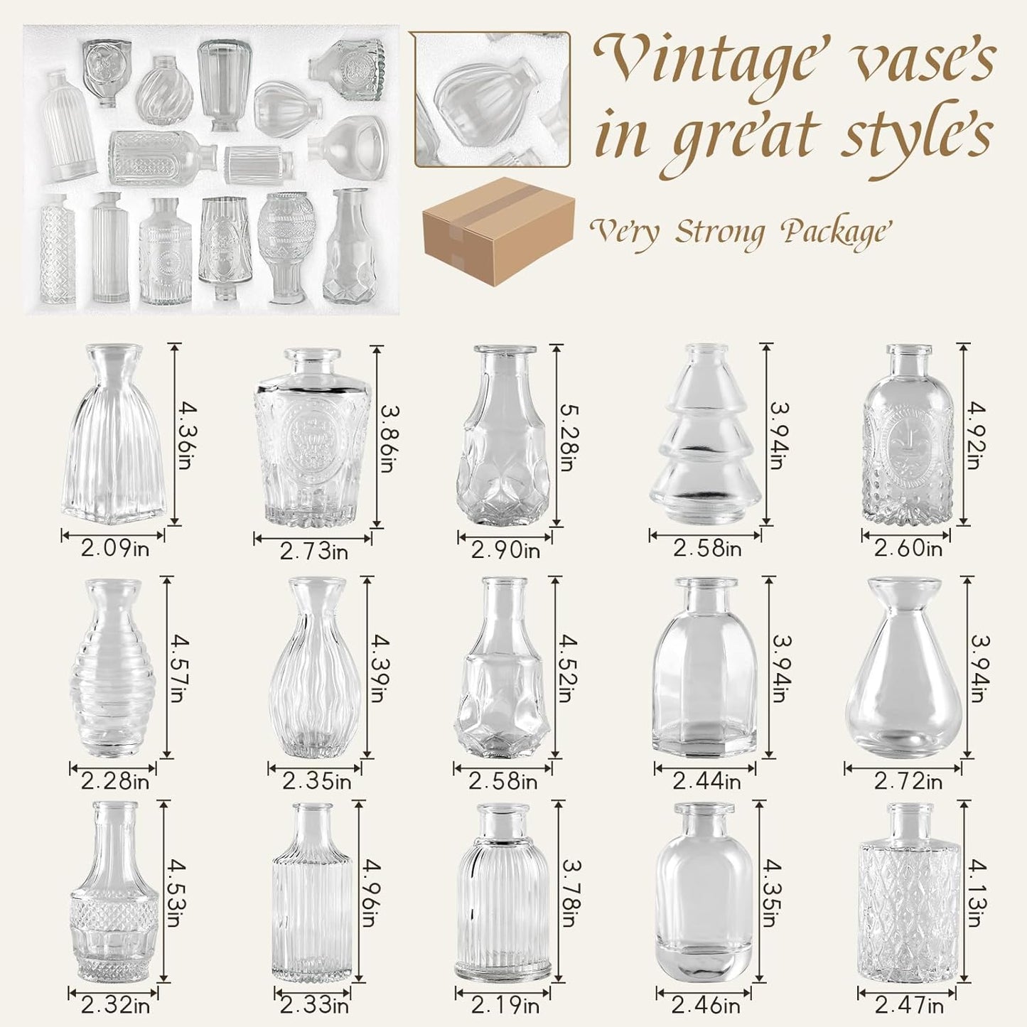 30 Pcs Mini Bud Vases As Wedding Centerpieces for Tables,Clear Bud Vases for Flowers,Small Flower Vases Suitable for Birthday Party,Anniversary,Wedding Reception,Baby Shower