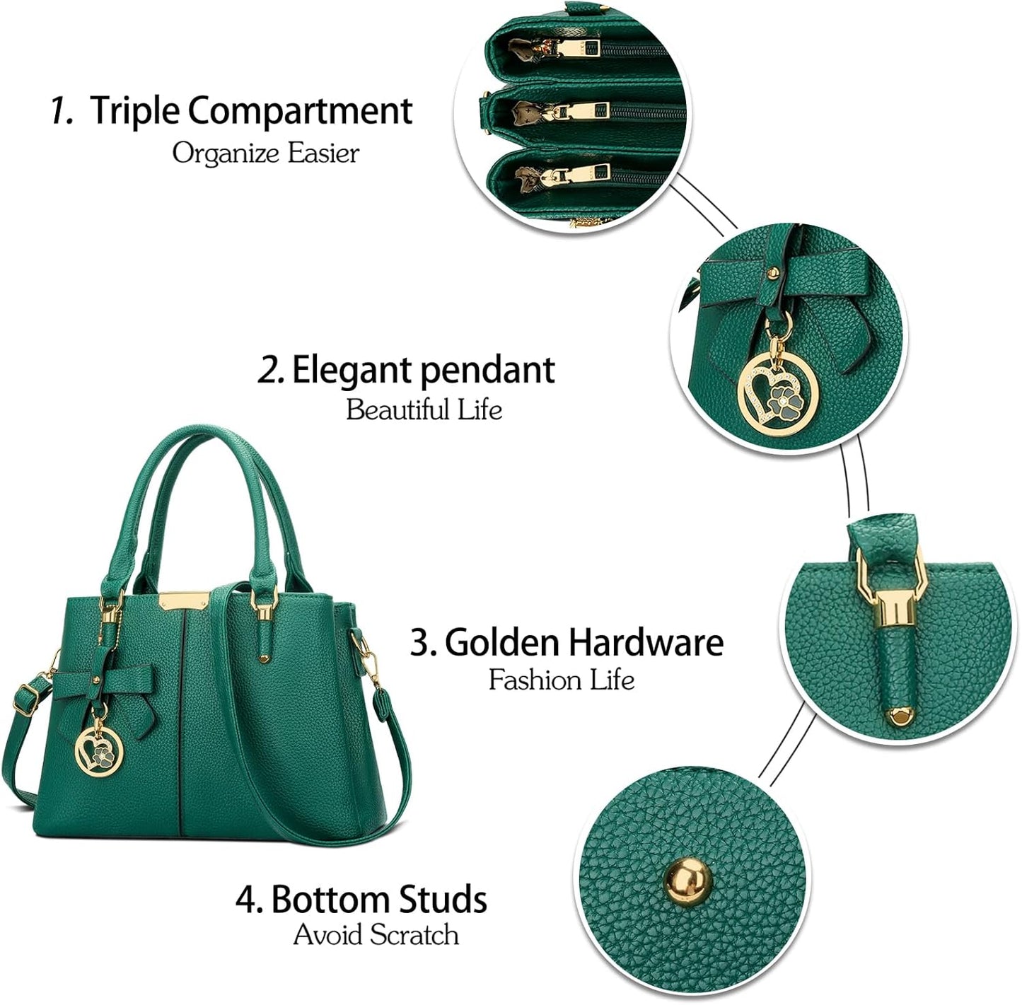 KKXIU Trendy Tote Bag for Women Lightweight Oxford Big Capacity Shoulder Purses and Handbags