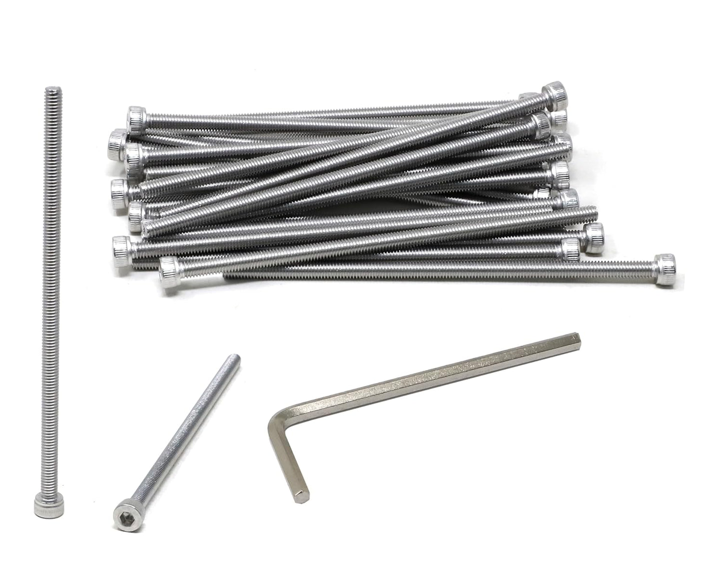 iexcell 25 Pcs M6 x 20mm Thread Pitch 1 mm Stainless Steel 304 Hex Socket Head Cap Screws Bolts Kit