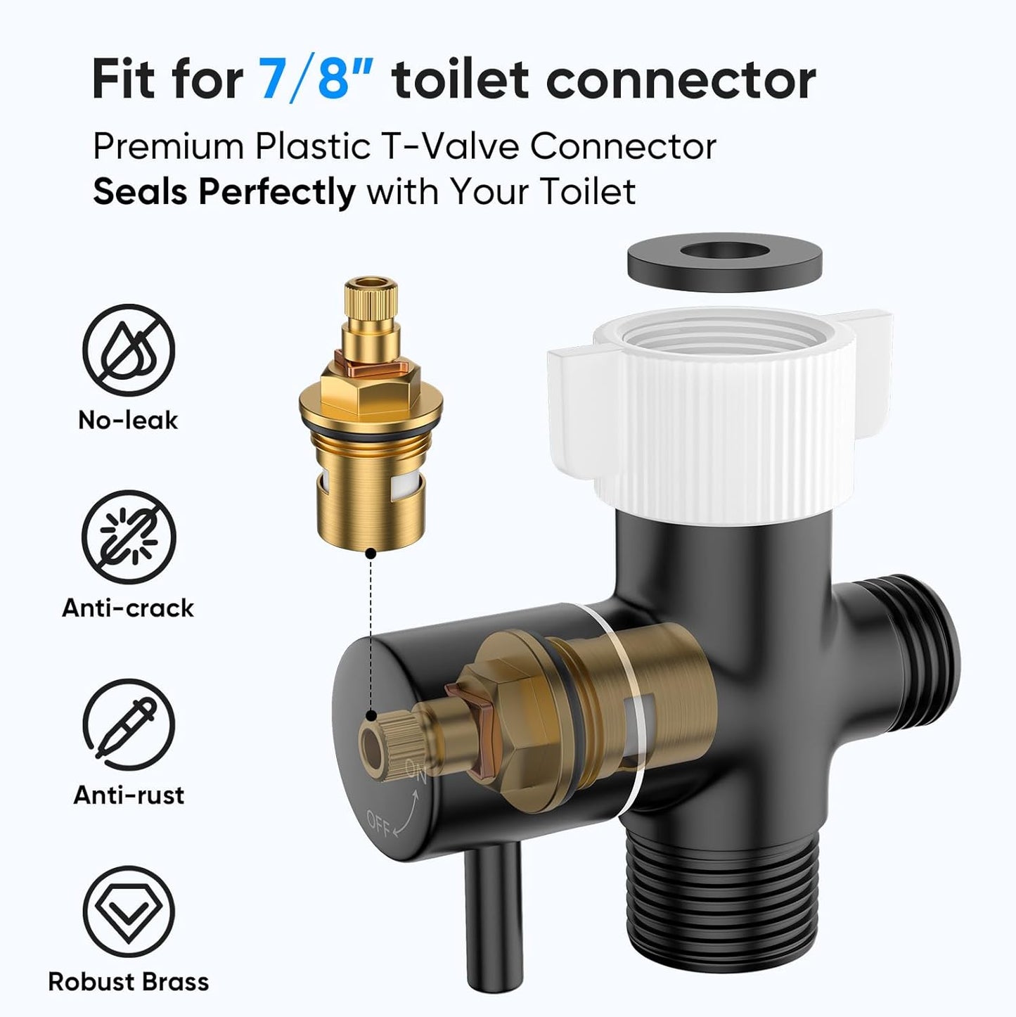 Arofa Handheld Bidet Sprayer for Toilet-Adjustable Water Pressure Control with Bidet Hose for Feminine Wash, Stainless Steel Brushed Nickel Cloth Diaper Bidet Toilet Sprayer for Baby Wash