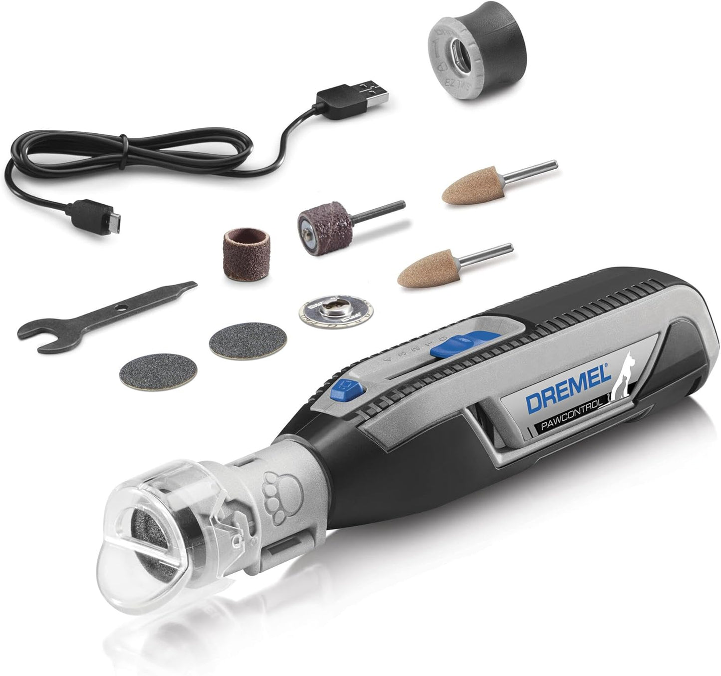 Dremel PawControl 7760-PET Dog Nail Grinder and Trimmer - Cordless & Rechargeable Pet Grooming Tool Kit - Safe for Dogs, Cats, and Small Animals