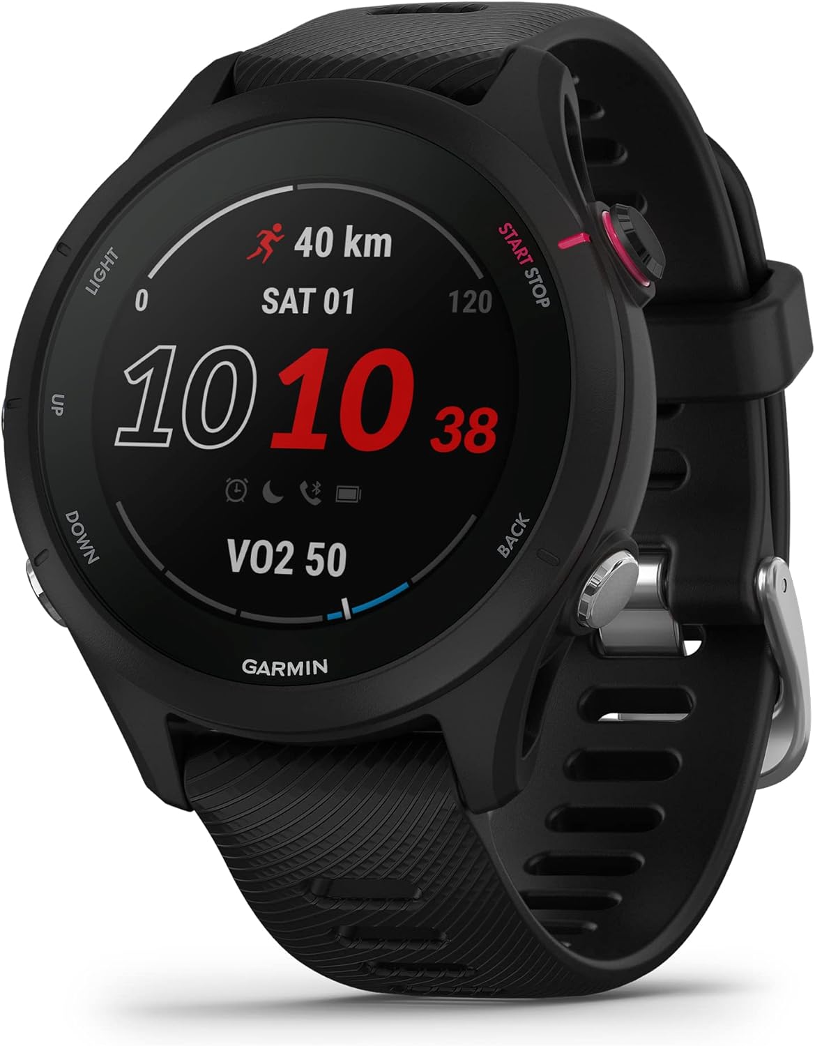 Garmin Forerunner® 255 Music, GPS Running Smartwatch with Music, Advanced Insights, Long-Lasting Battery, Black, 46 MM